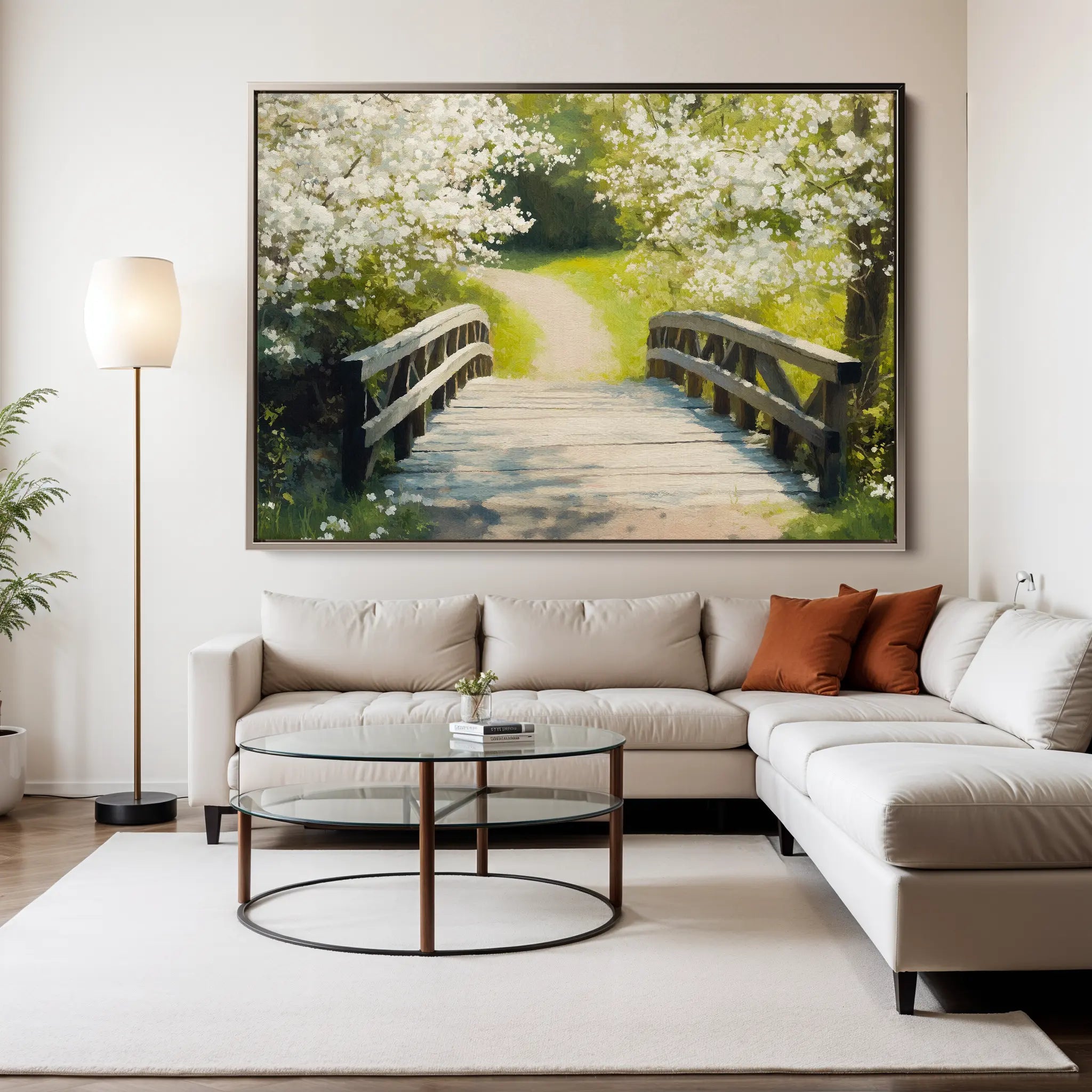 Landscape Canvas Wall Art WAD204-L 90 x 60 cm / Stretched on hidden frame