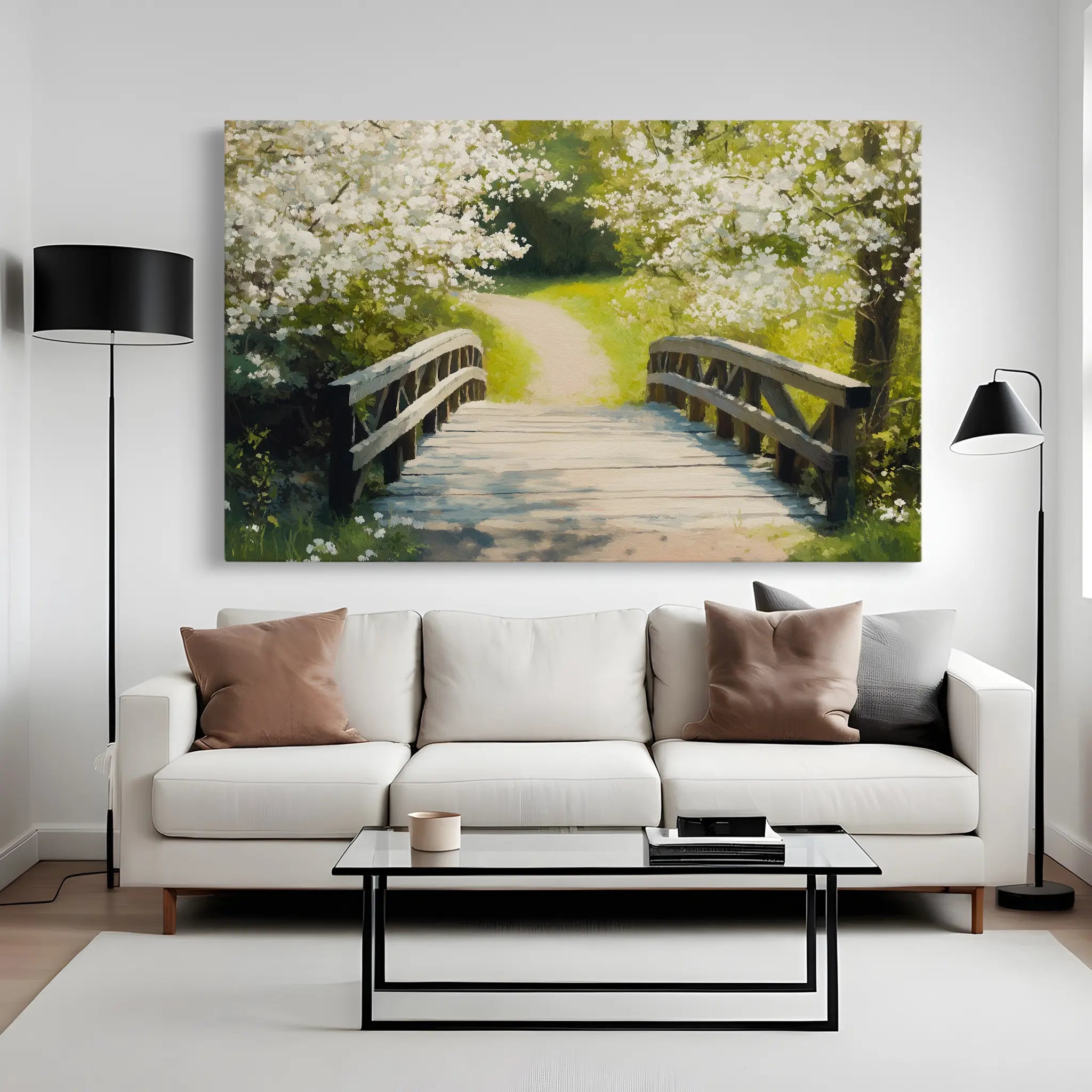 Landscape Canvas Wall Art WAD204-L 90 x 60 cm / Stretched on hidden frame