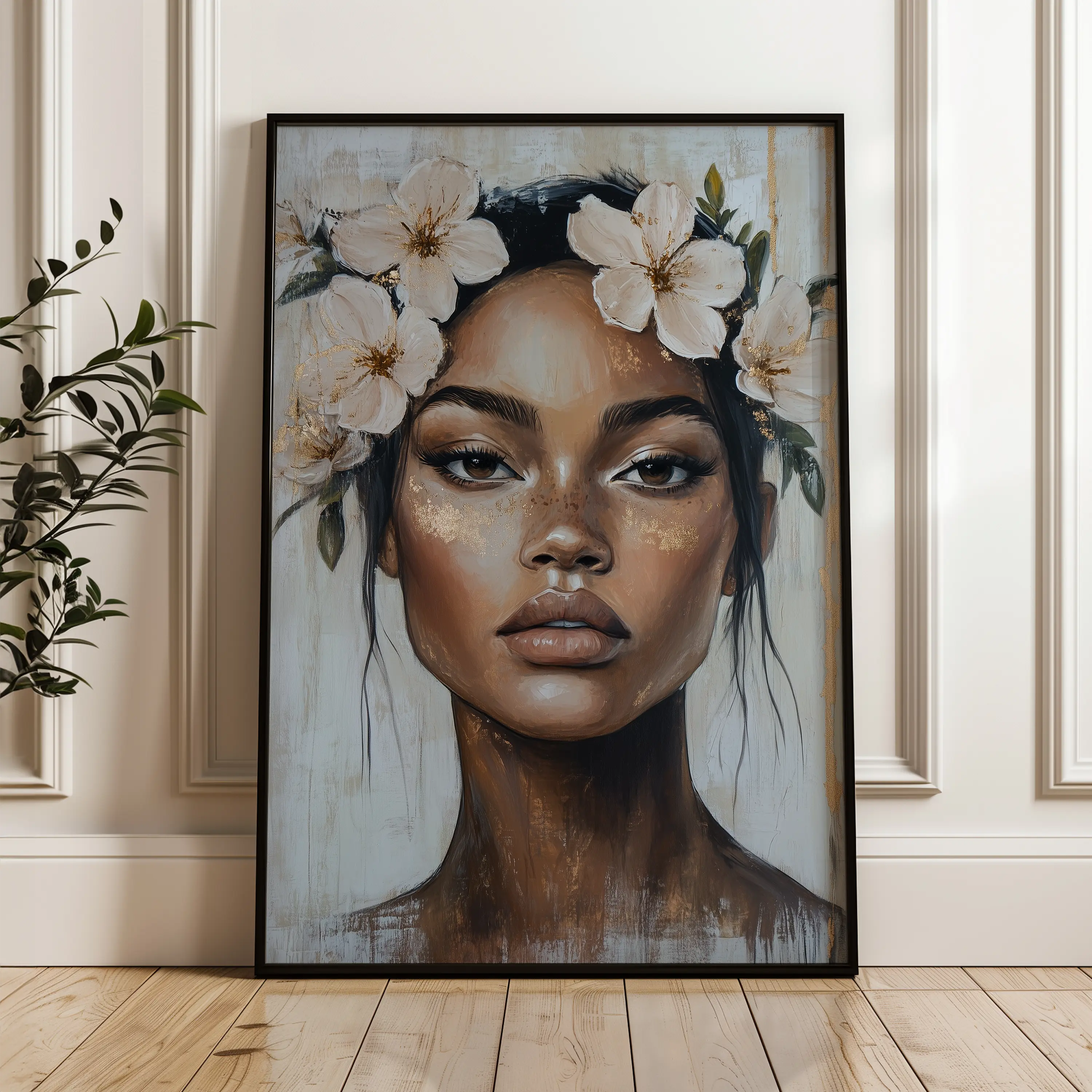 Portrait Canvas Wall Art WAD204-P 90 x 60 cm / Stretched on hidden frame