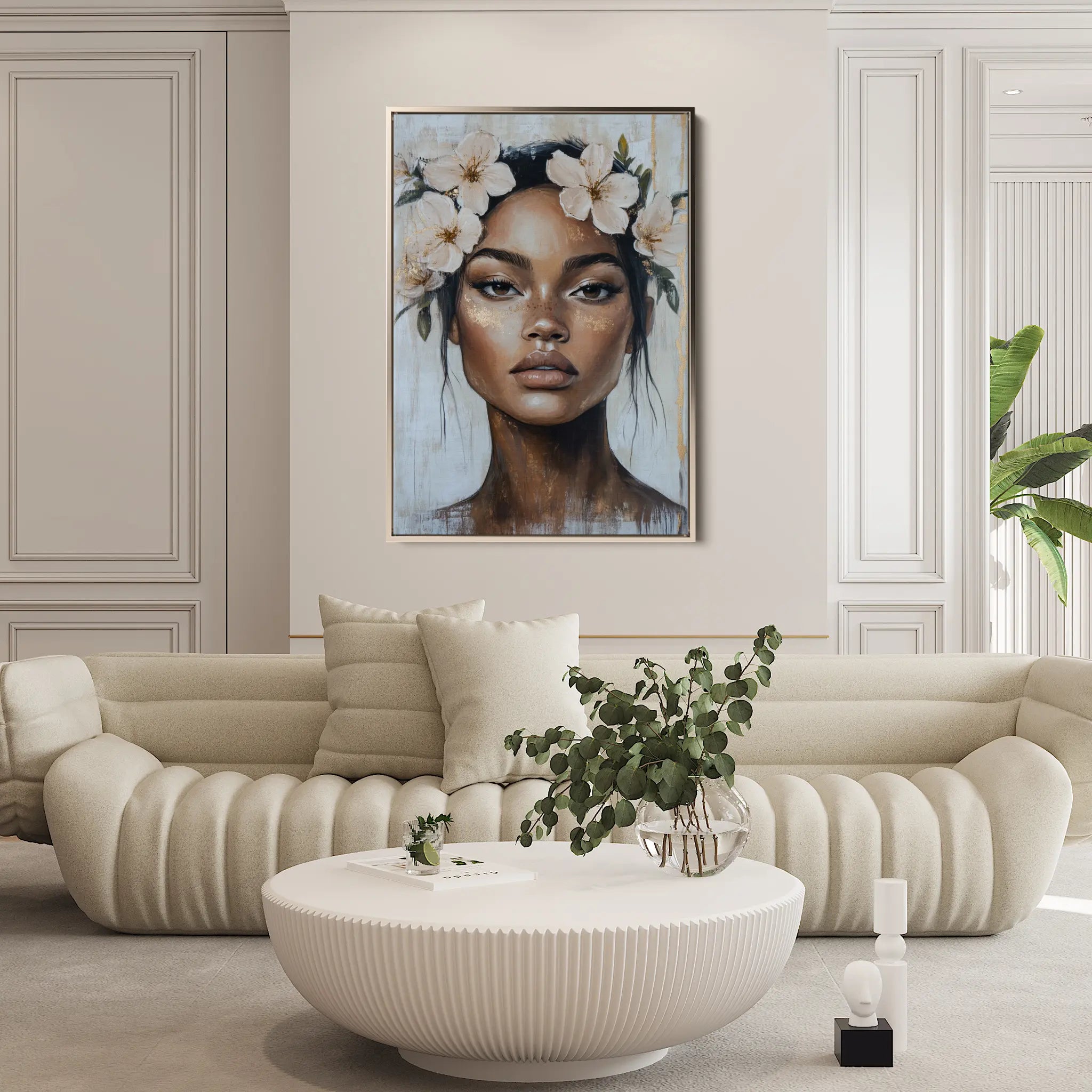 Portrait Canvas Wall Art WAD204-P 90 x 60 cm / Stretched on hidden frame