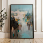 Abstract 2048 Canvas Art 60 x 40 cm / Stretched on hidden frame