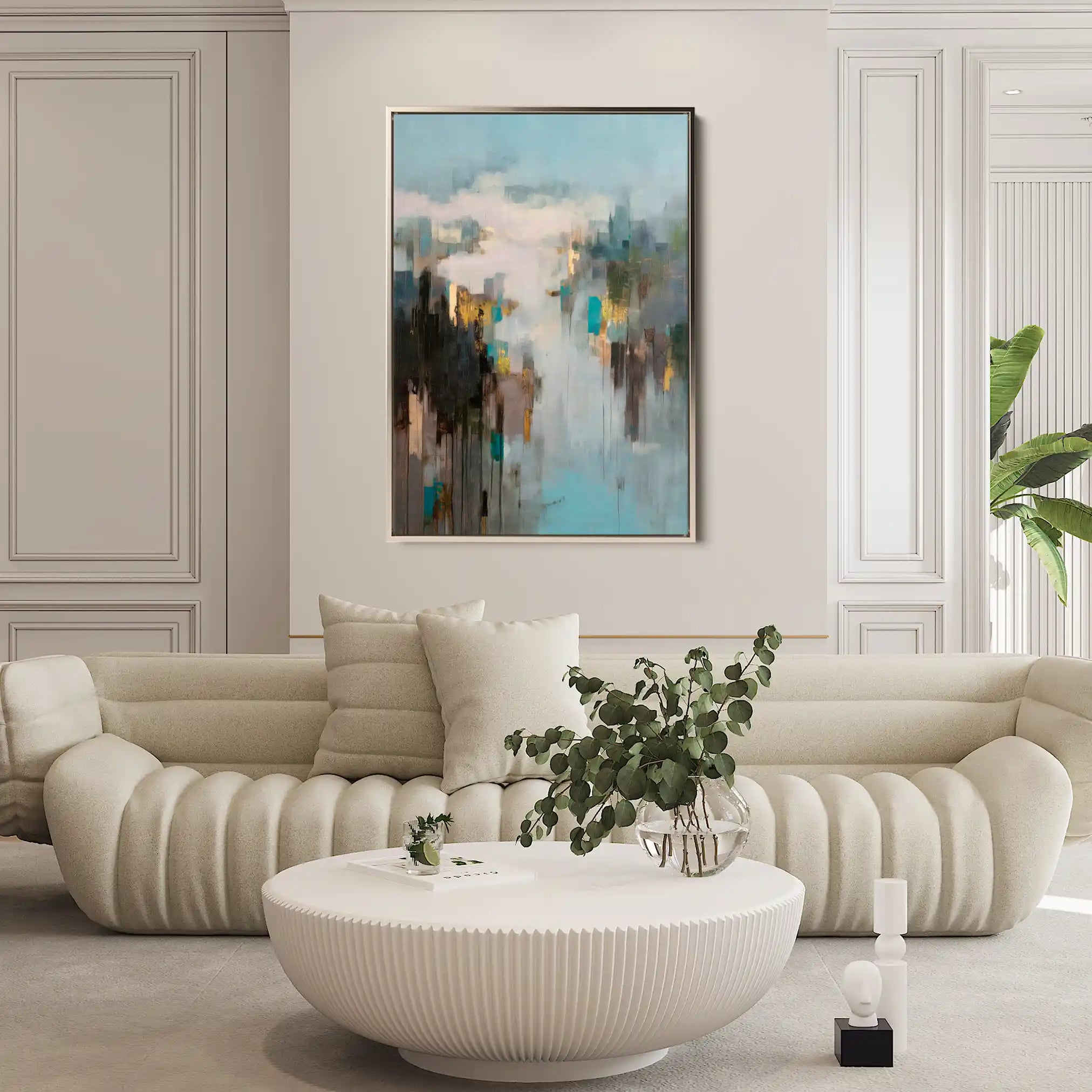 Abstract 2048 Canvas Art 60 x 40 cm / Stretched on hidden frame