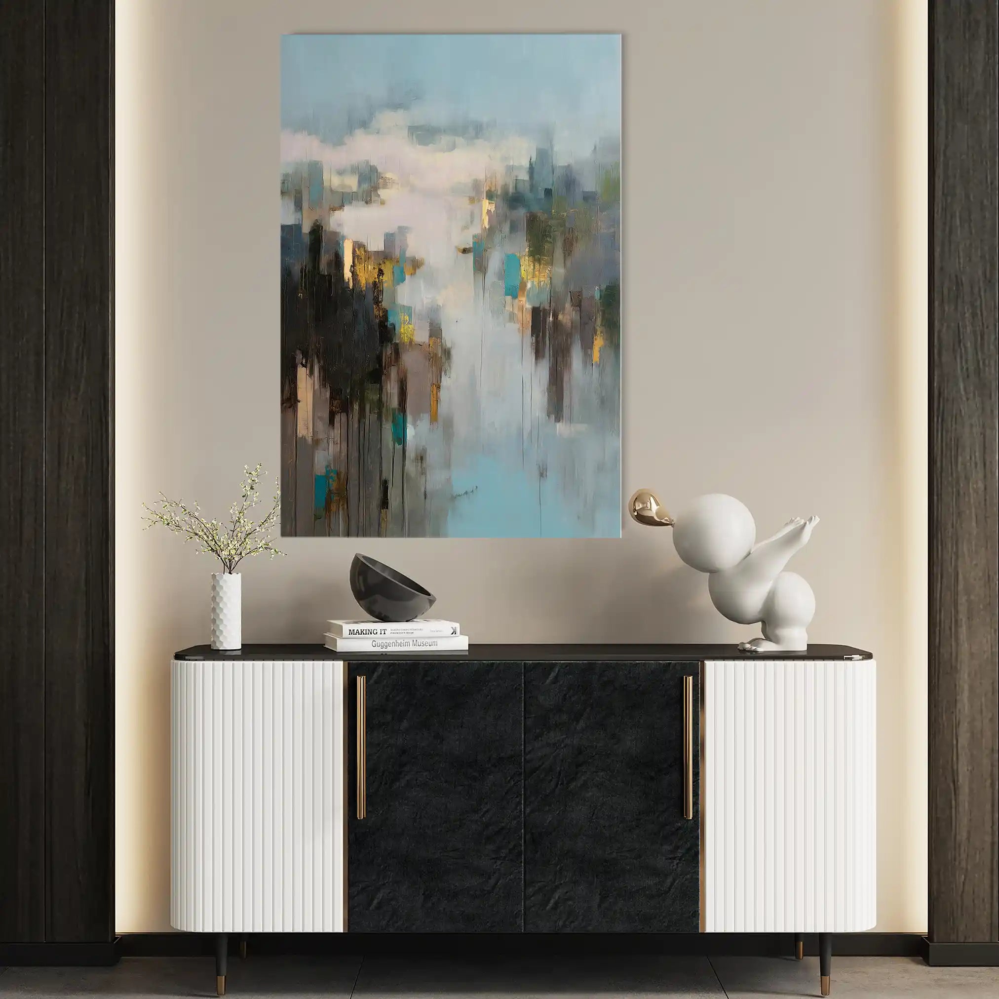 Abstract 2048 Canvas Art 60 x 40 cm / Stretched on hidden frame