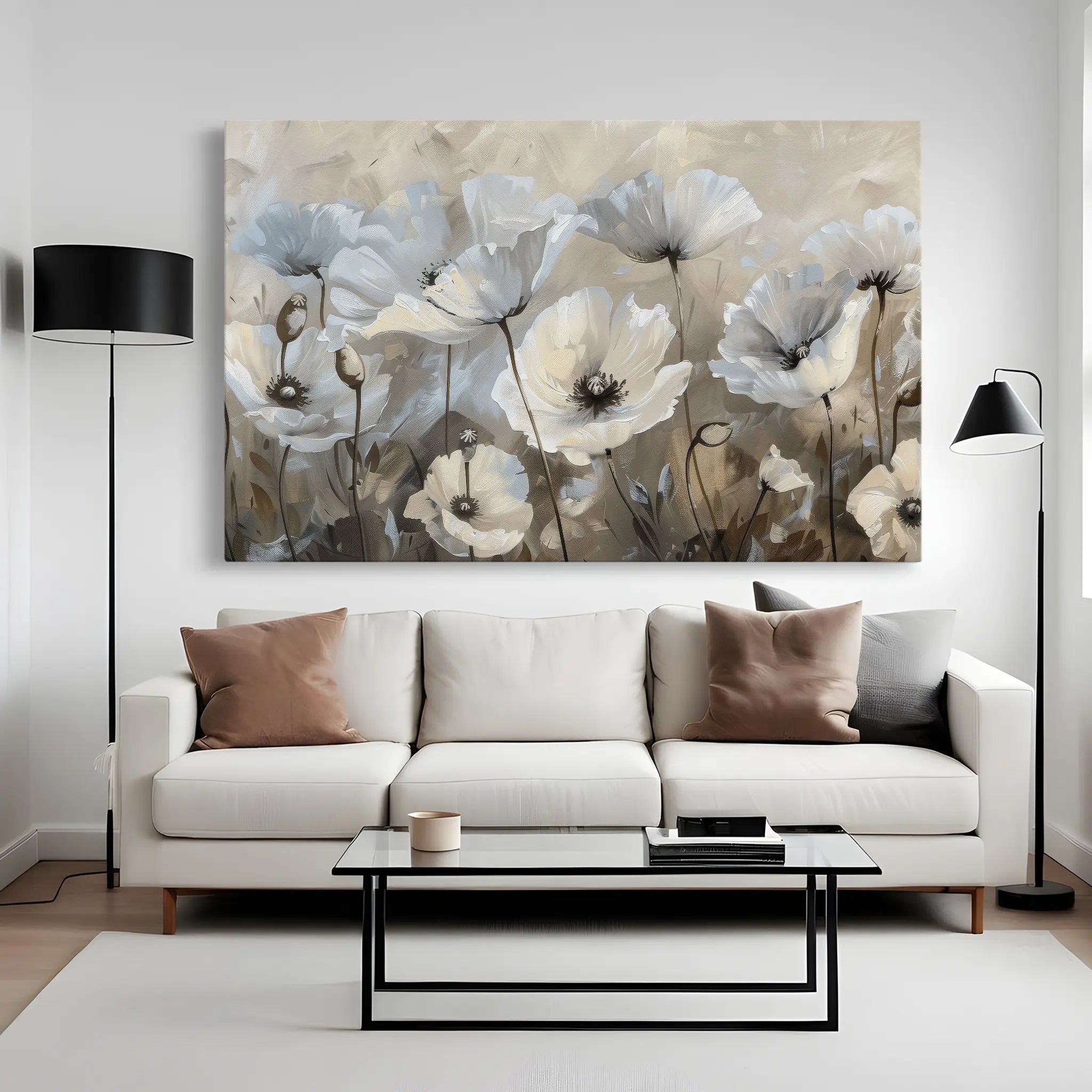 Floral Canvas Wall Art WAD205-F 90 x 60 cm / Stretched on hidden frame