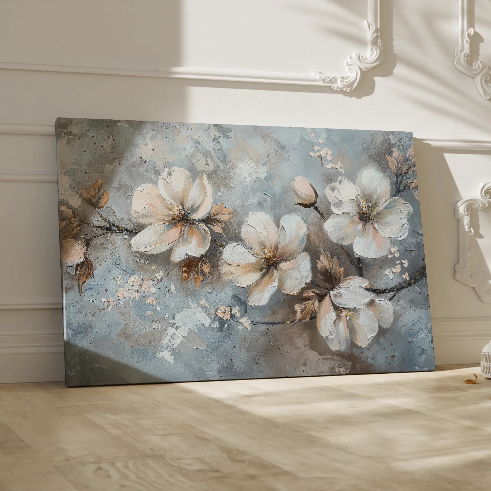 Floral Canvas Wall Art WAD206-F 90 x 60 cm / Stretched on hidden frame