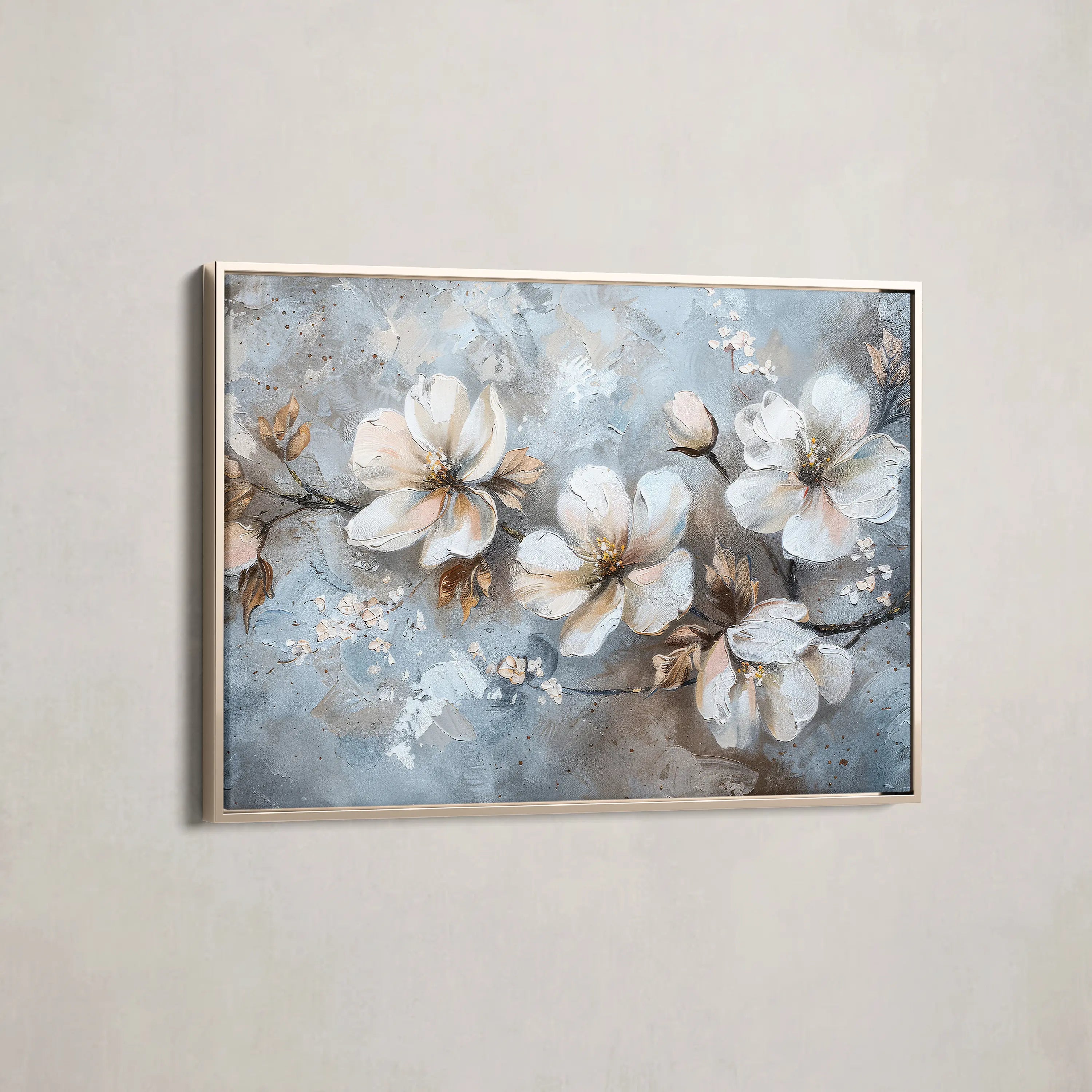 Floral Canvas Wall Art WAD206-F 90 x 60 cm / Stretched on hidden frame