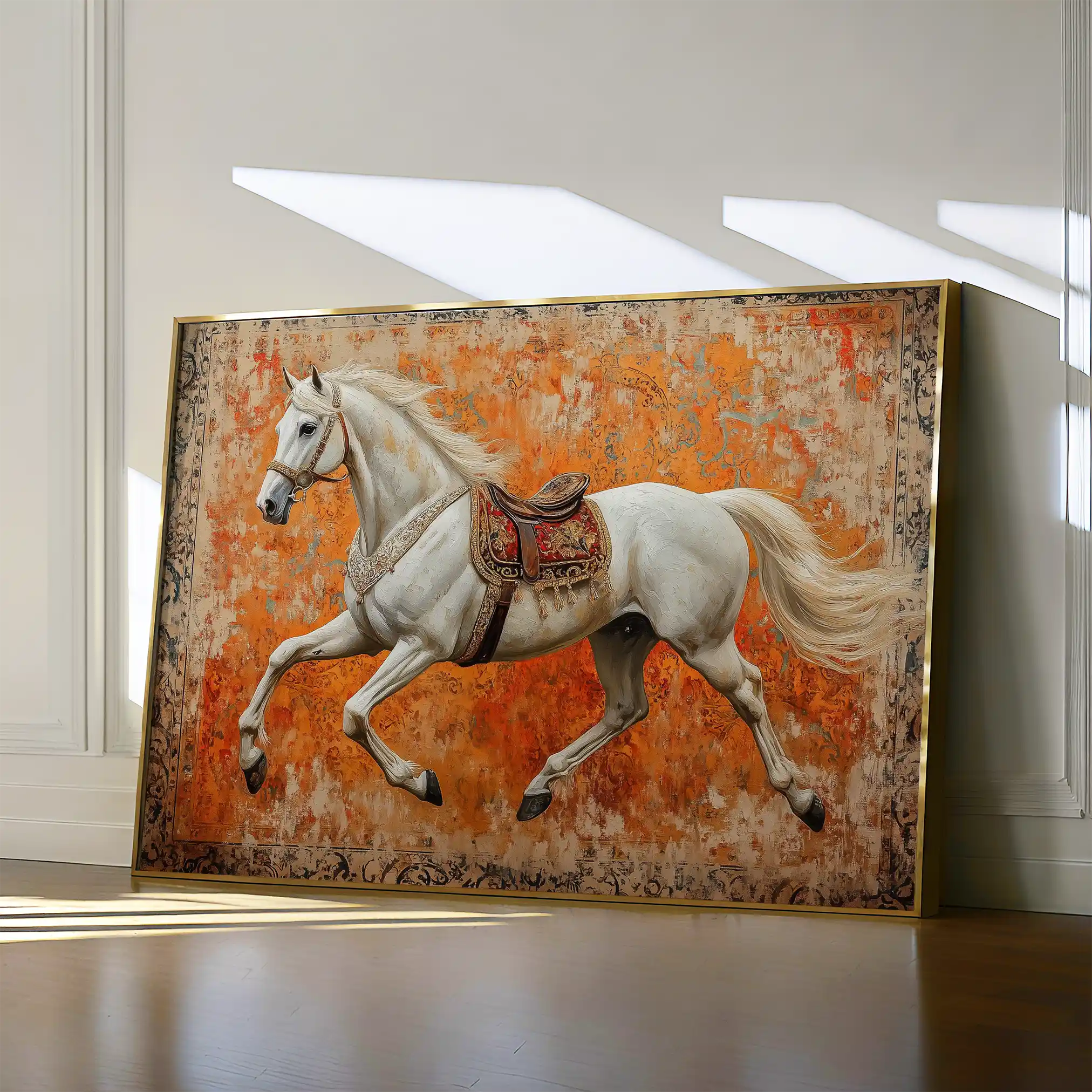Horses Canvas Wall Art WAD206-H 90 x 60 cm / Stretched on hidden frame