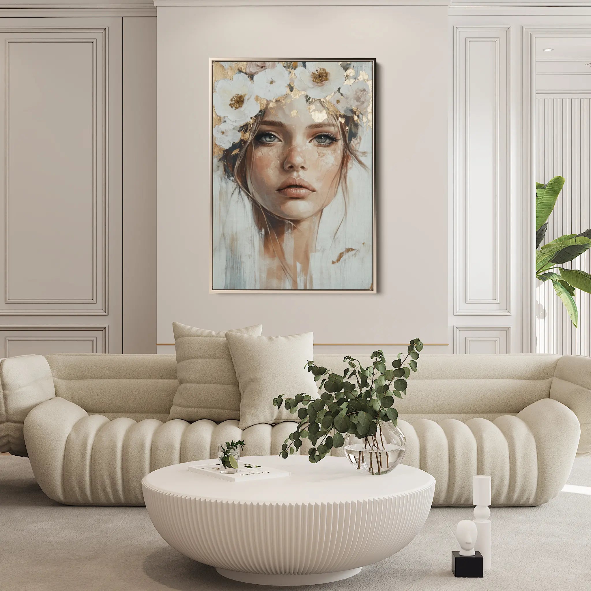 Portrait Canvas Wall Art WAD206-P 90 x 60 cm / Stretched on hidden frame