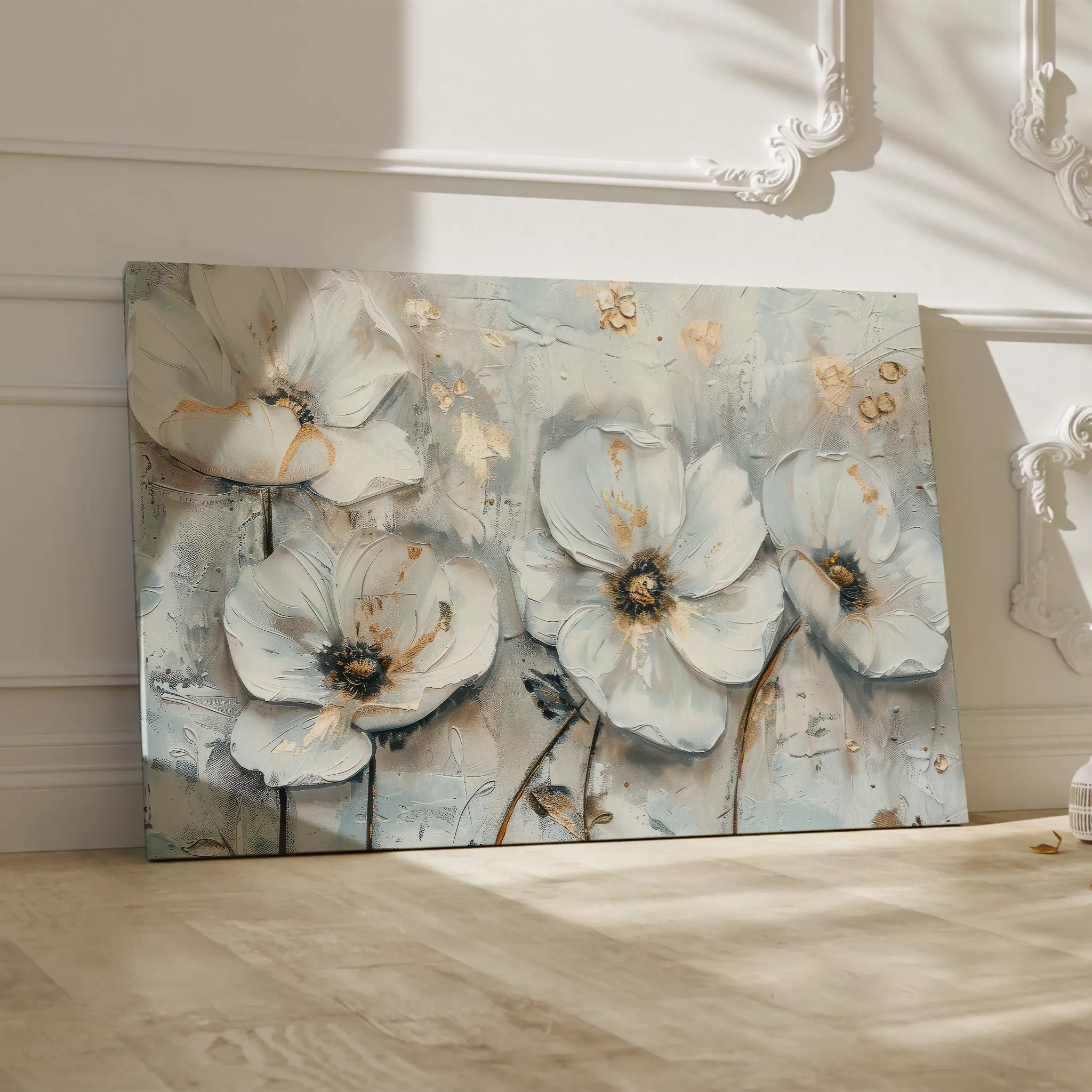 Floral Canvas Wall Art WAD207-F 90 x 60 cm / Stretched on hidden frame