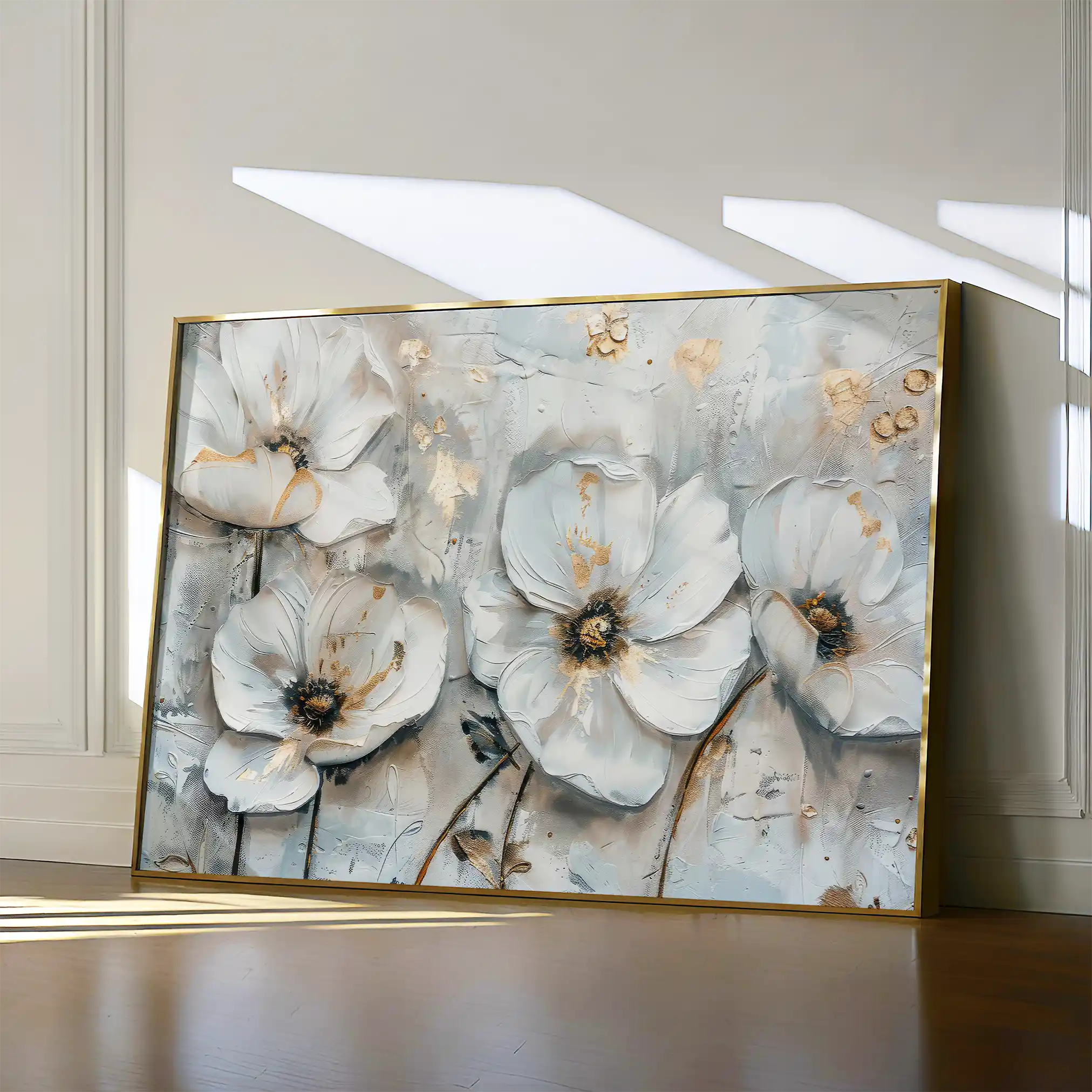 Floral Canvas Wall Art WAD207-F 90 x 60 cm / Stretched on hidden frame