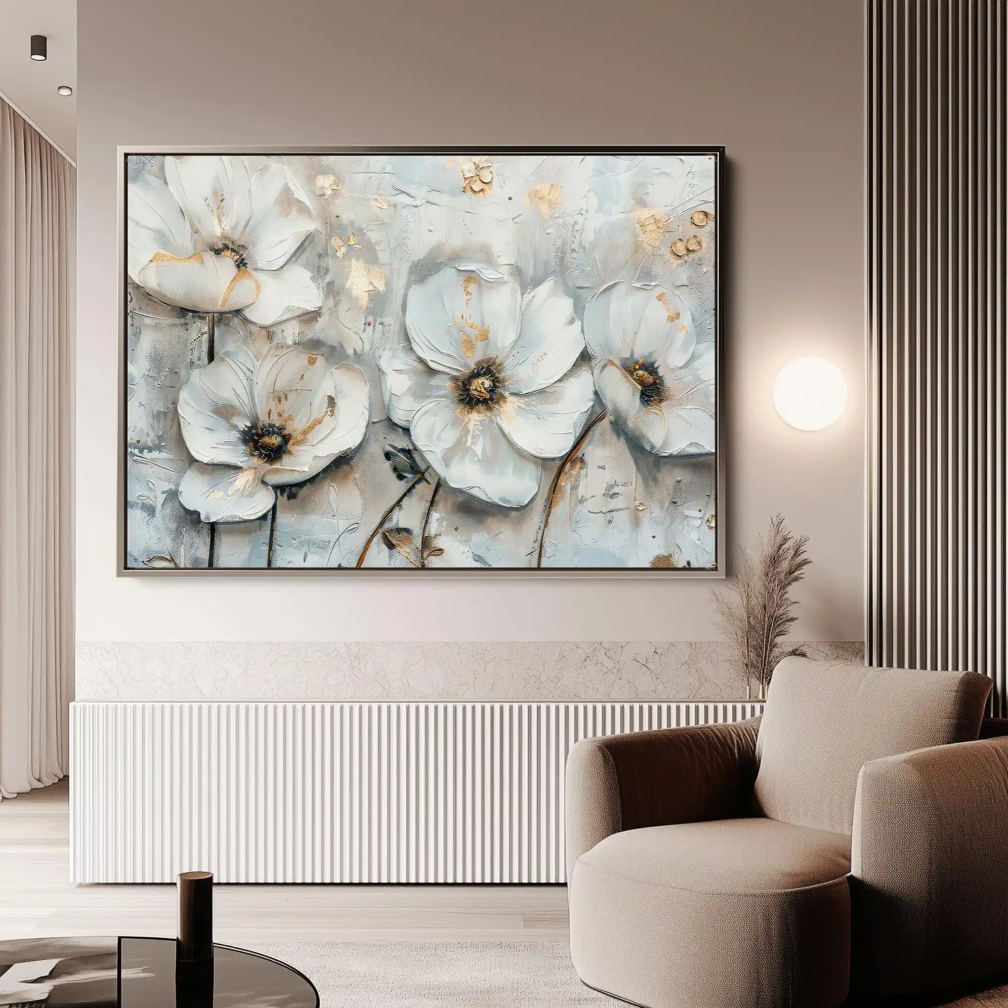 Floral Canvas Wall Art WAD207-F 90 x 60 cm / Stretched on hidden frame