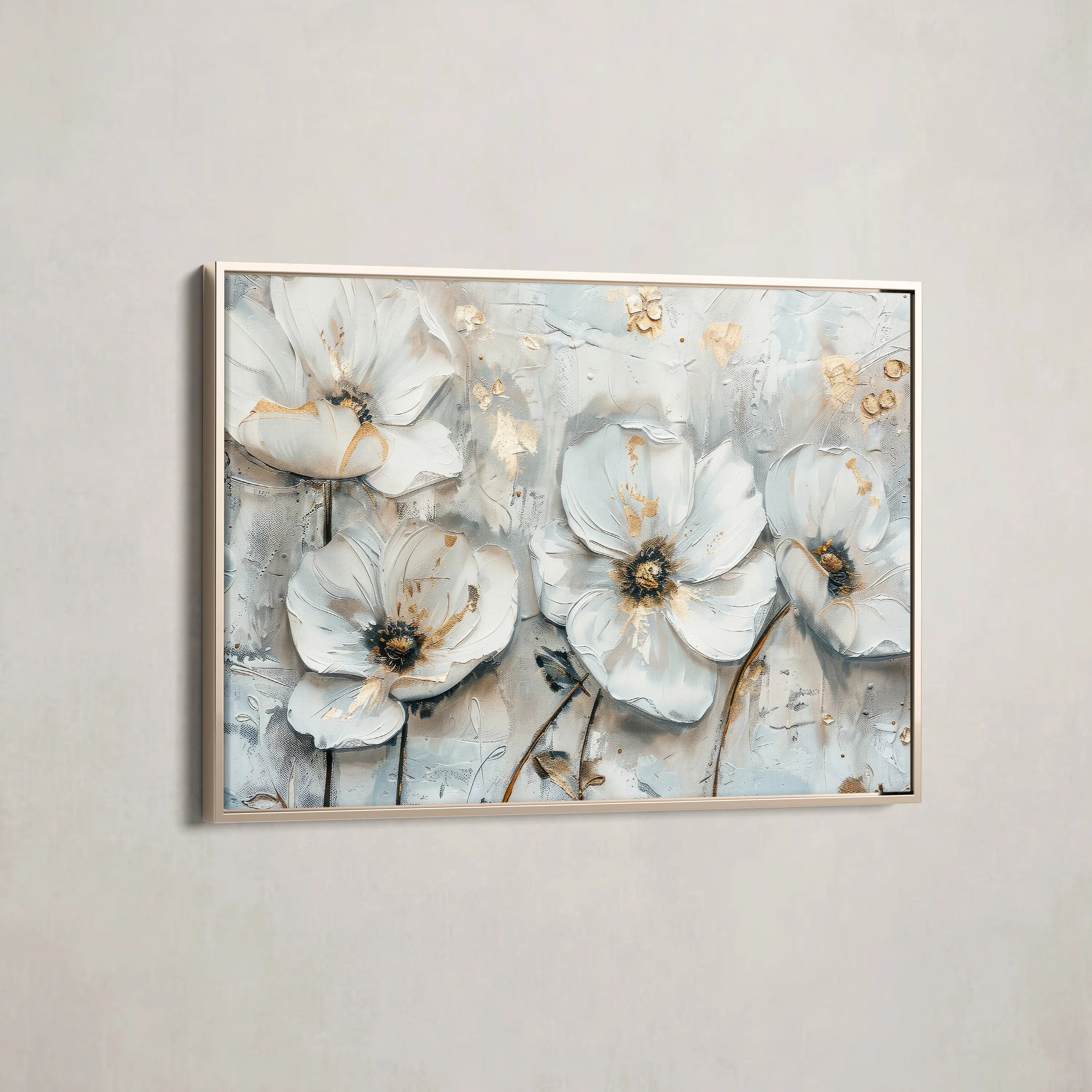 Floral Canvas Wall Art WAD207-F 90 x 60 cm / Stretched on hidden frame