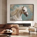 Horses 207 Canvas Art 90 x 60 cm / Stretched on hidden frame