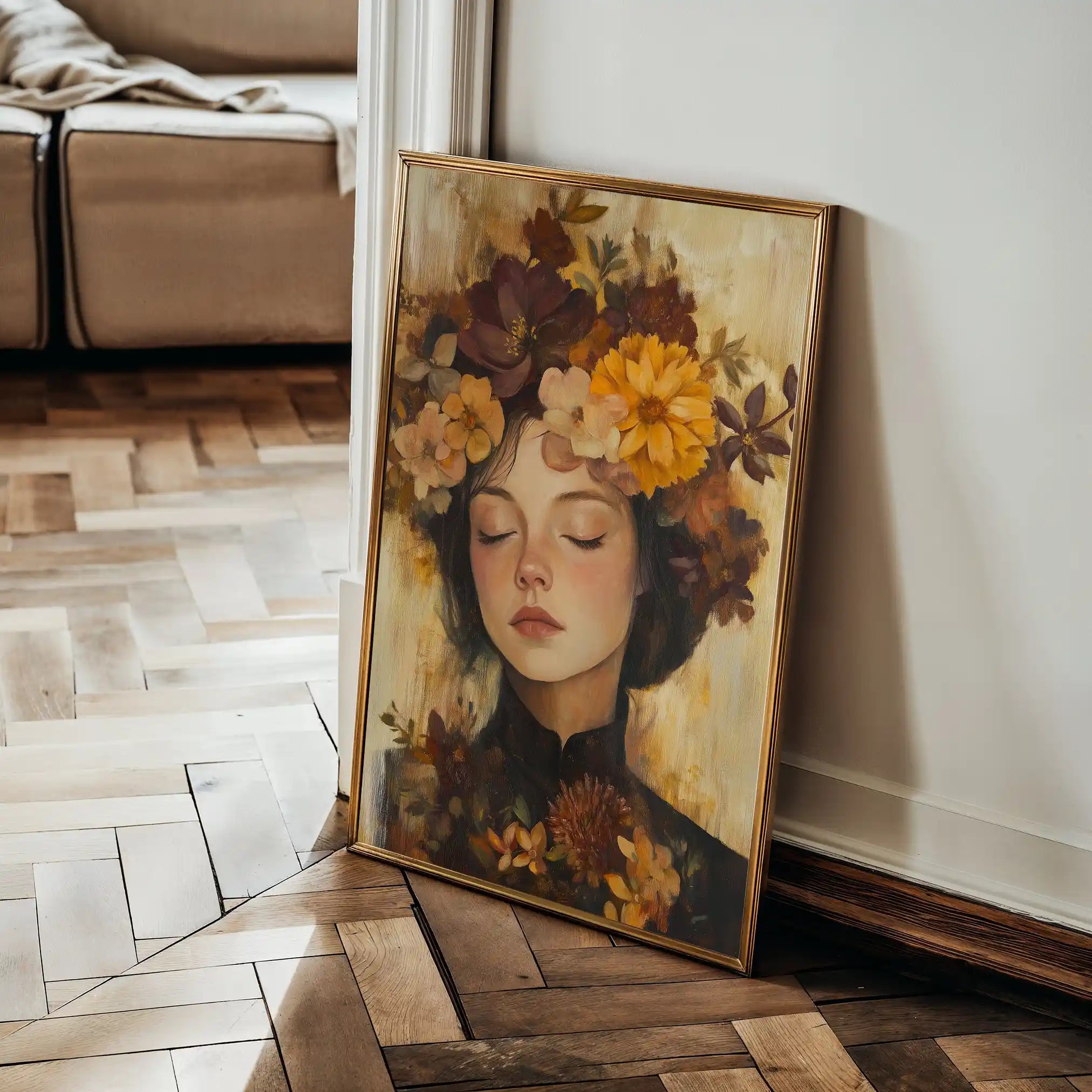 Portrait 207 Canvas Art 90 x 60 cm / Stretched on hidden frame