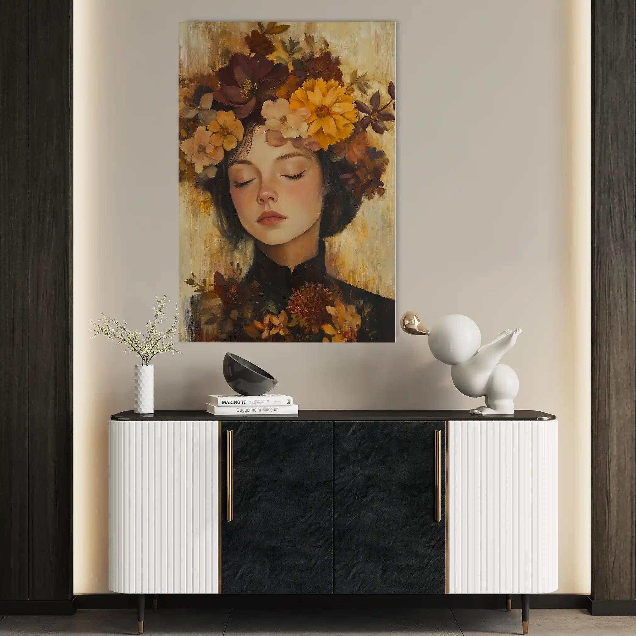 Portrait 207 Canvas Art 90 x 60 cm / Stretched on hidden frame