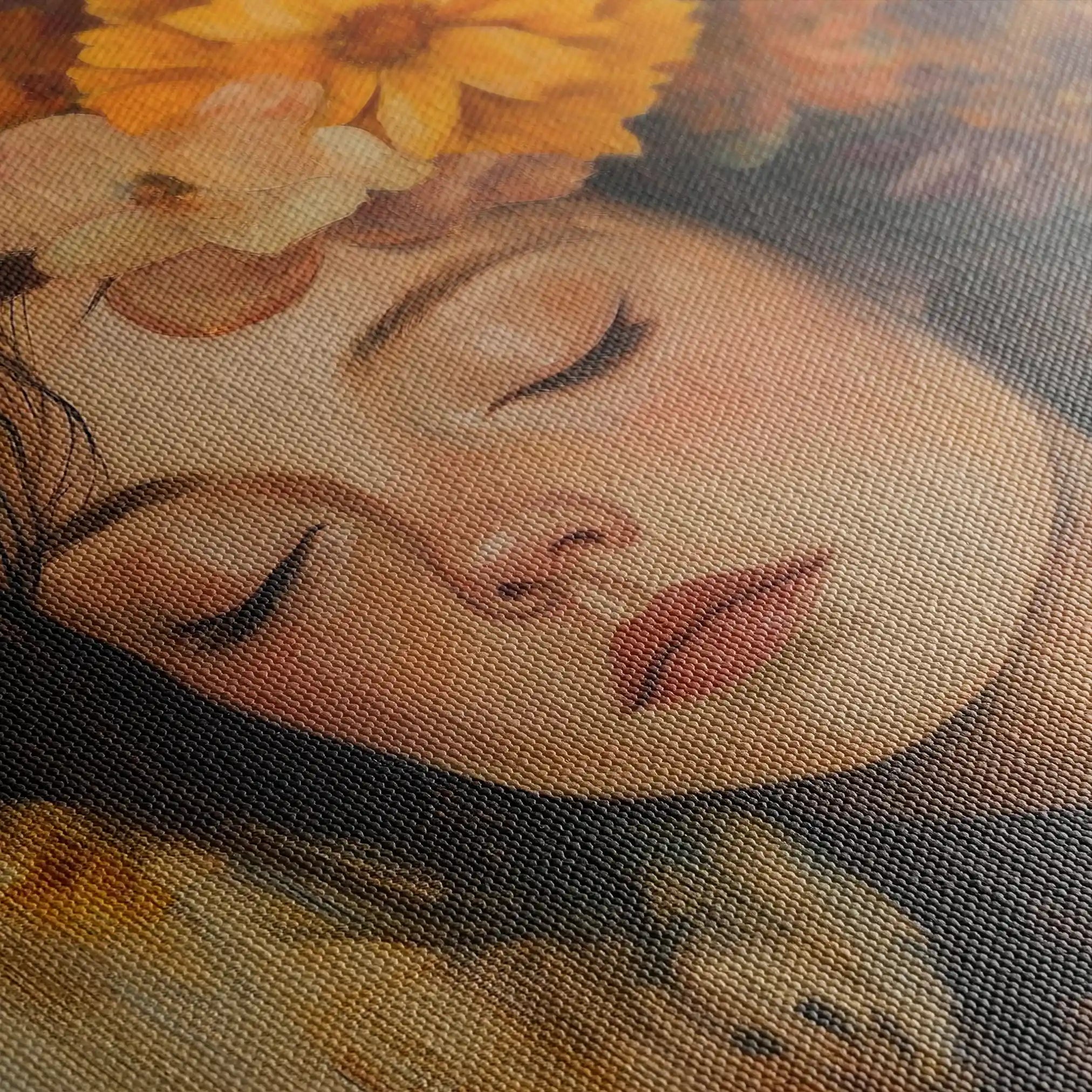 Portrait 207 Canvas Art 90 x 60 cm / Stretched on hidden frame