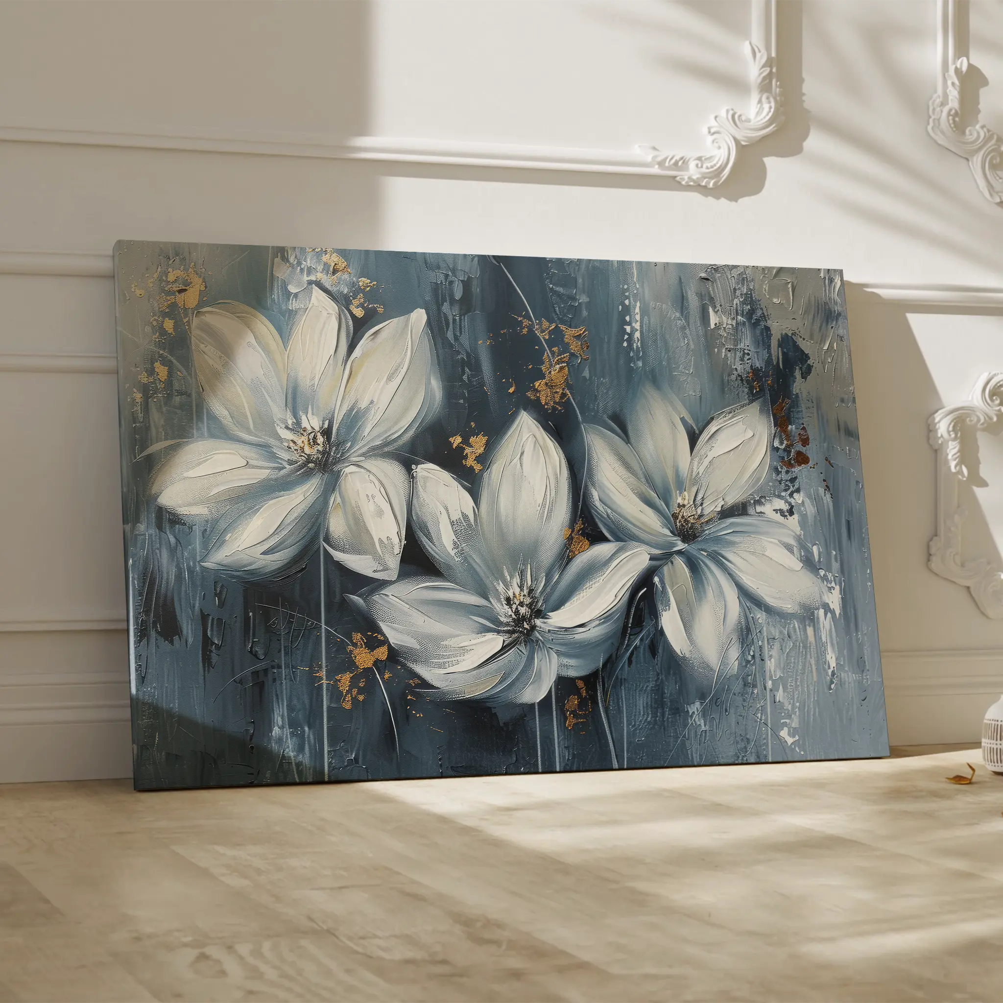 Floral Canvas Wall Art WAD208-F 90 x 60 cm / Stretched on hidden frame