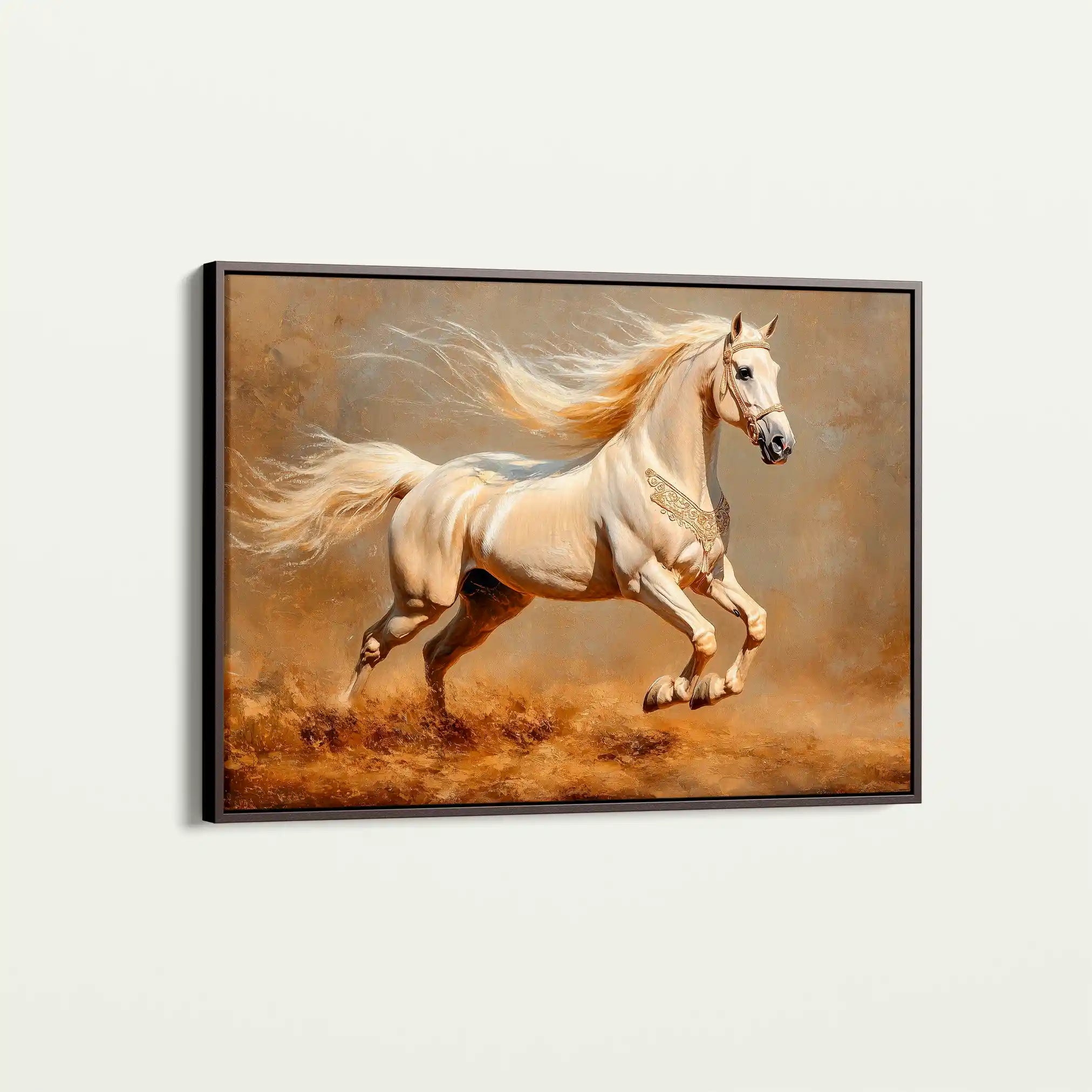 Horses 208 Canvas Art 90 x 60 cm / Stretched on hidden frame