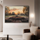 Landscape 208 Canvas Art 90 x 60 cm / Stretched on hidden frame
