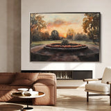 Landscape 208 Canvas Art 90 x 60 cm / Stretched on hidden frame