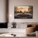 Landscape 208 Canvas Art 90 x 60 cm / Stretched on hidden frame