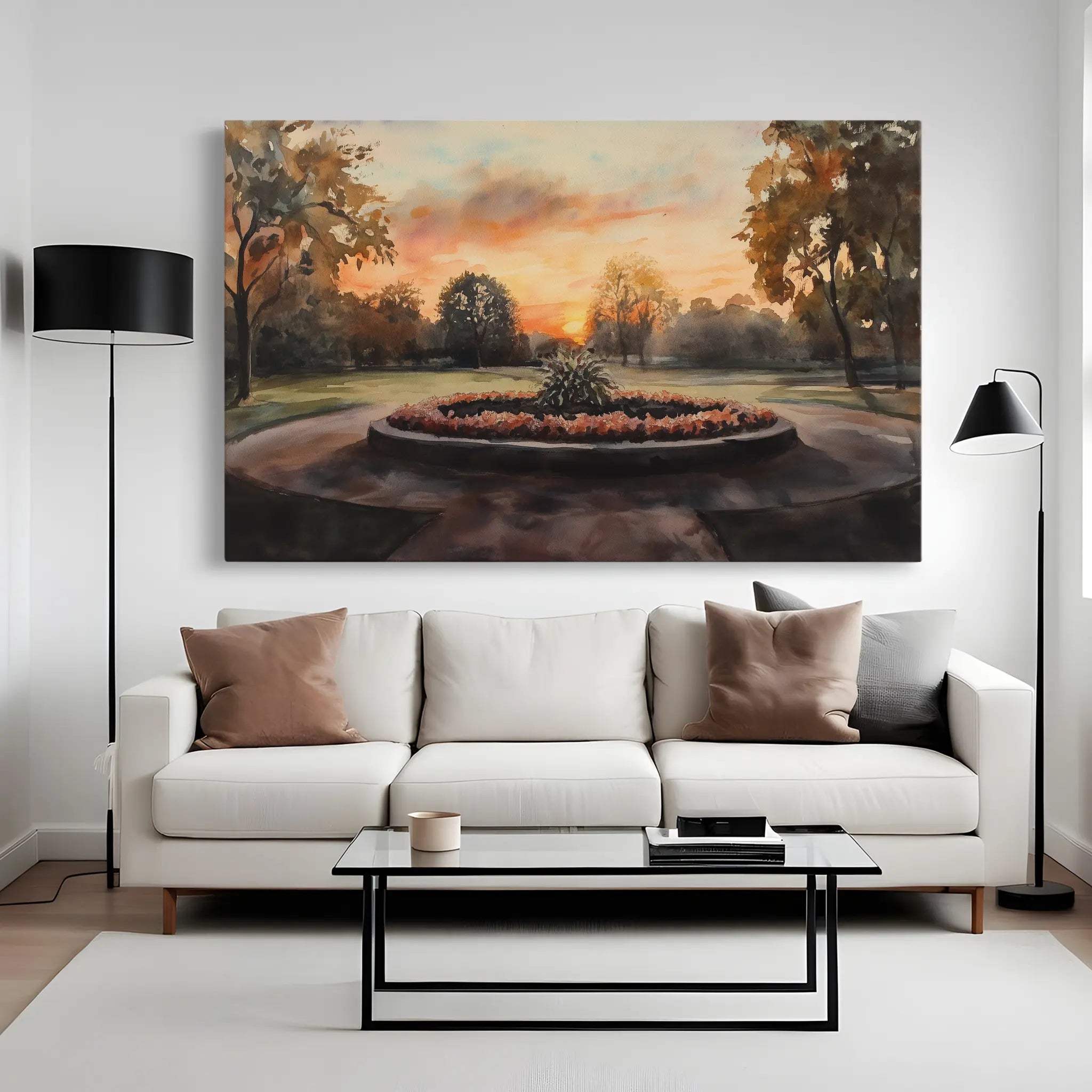 Landscape Canvas Wall Art WAD208-L 90 x 60 cm / Stretched on hidden frame