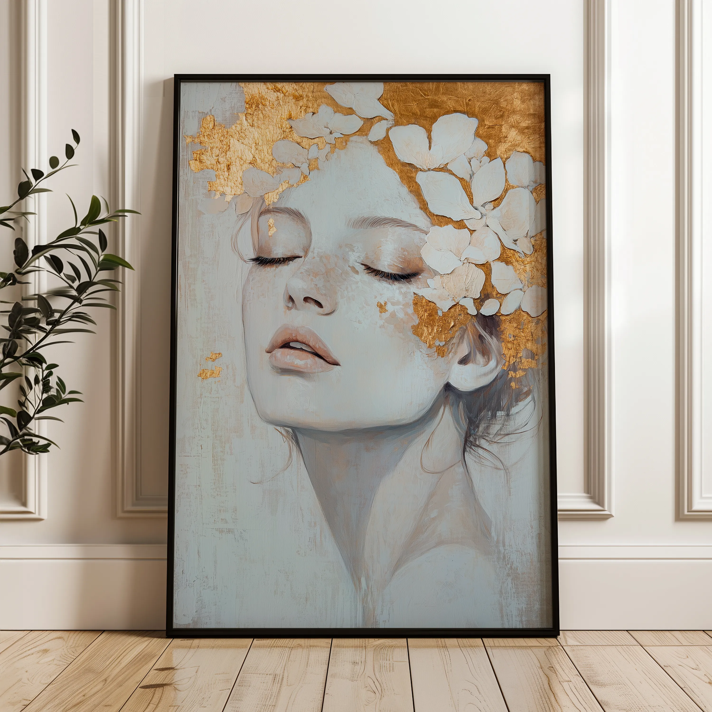 Portrait Canvas Wall Art WAD208-P 90 x 60 cm / Stretched on hidden frame