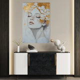 Portrait 208 Canvas Art 90 x 60 cm / Stretched on hidden frame