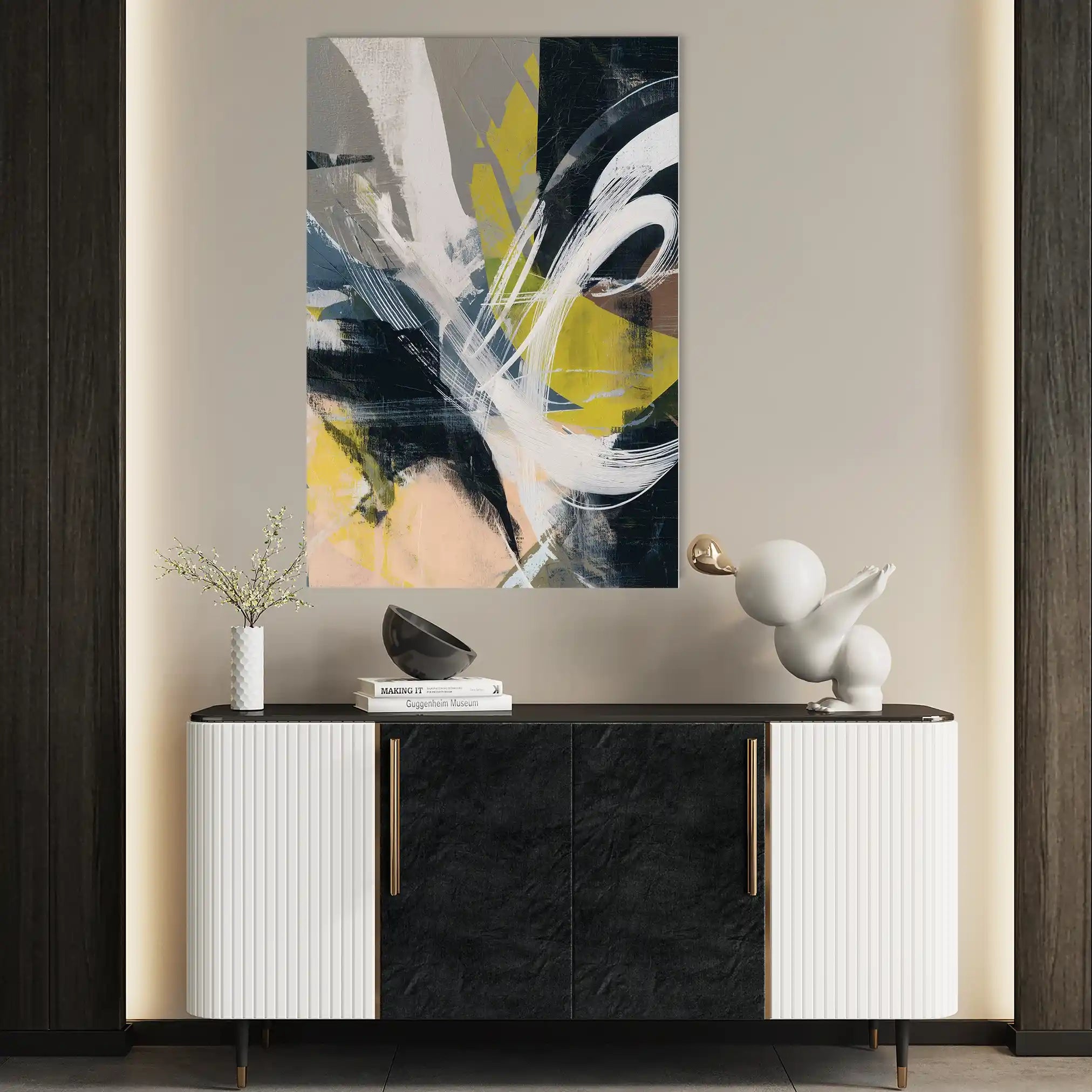 Abstract 2087 Canvas Art 60 x 40 cm / Stretched on hidden frame