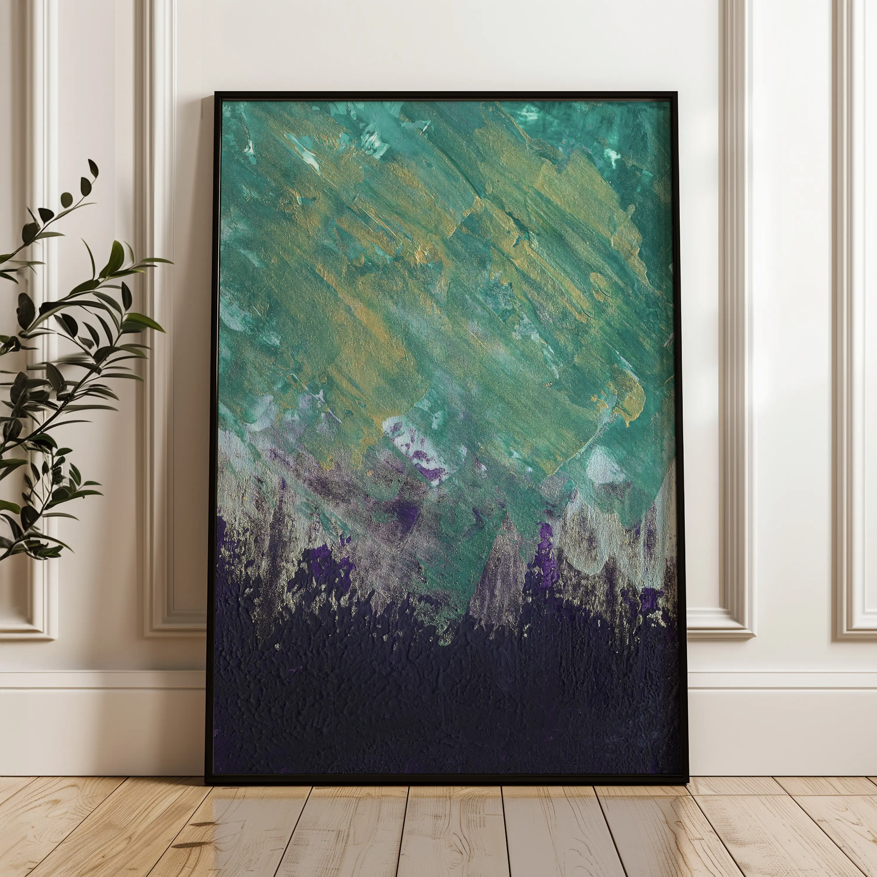 Abstract Canvas Wall Art WAD209-A 90 x 60 cm / Stretched on hidden frame