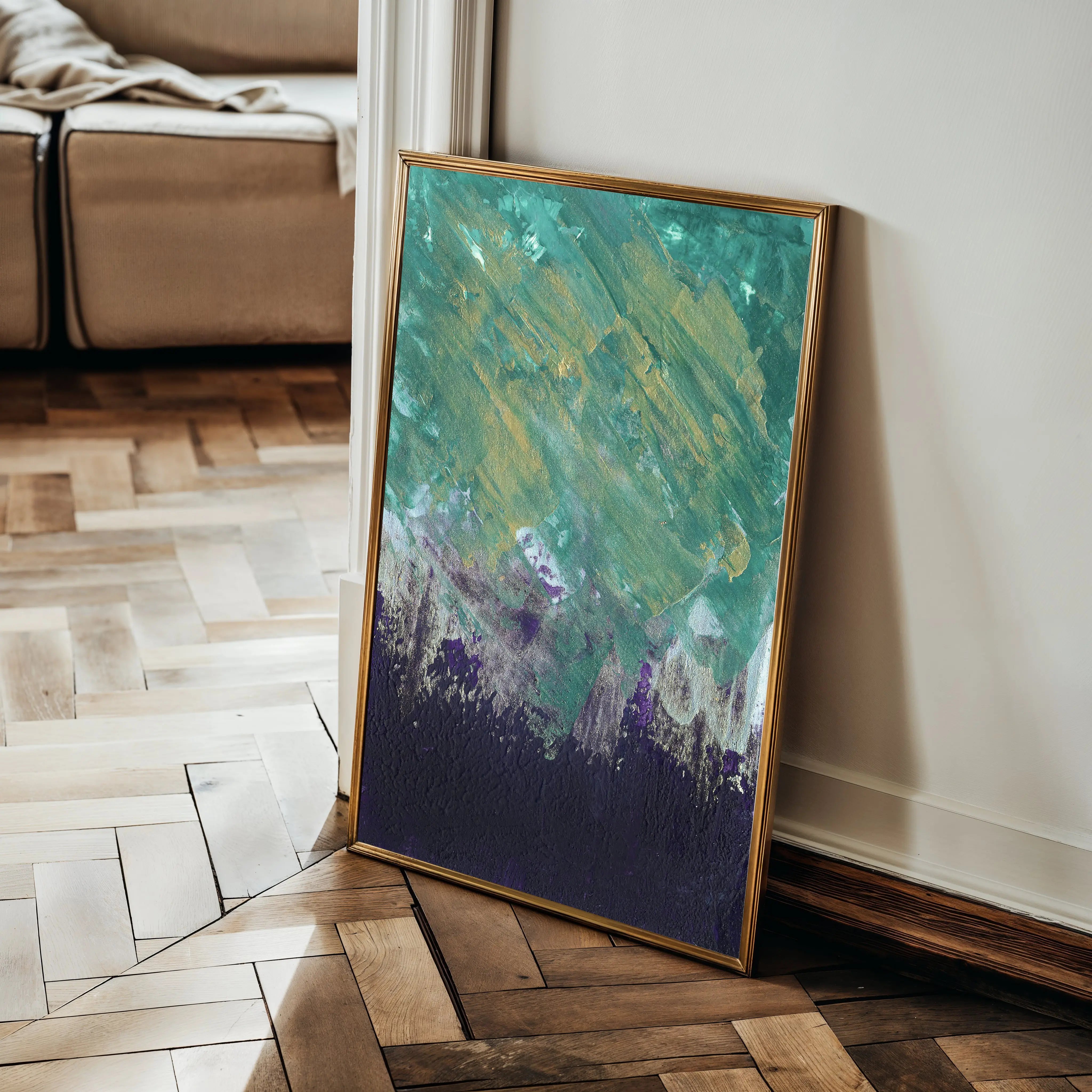 Abstract Canvas Wall Art WAD209-A 90 x 60 cm / Stretched on hidden frame