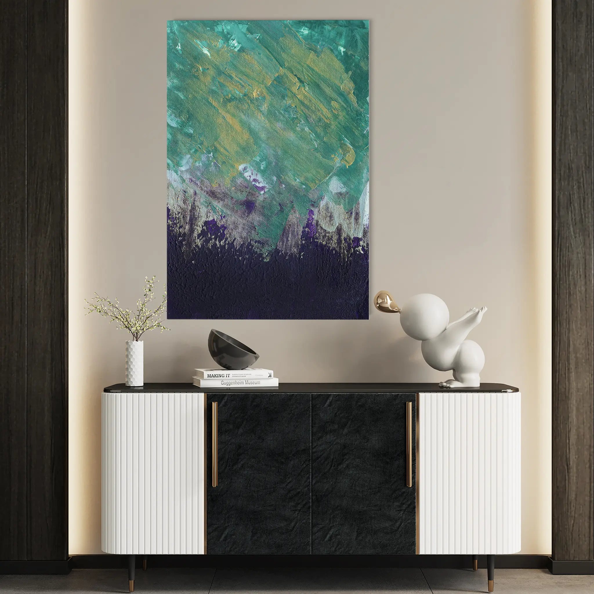 Abstract Canvas Wall Art WAD209-A 90 x 60 cm / Stretched on hidden frame