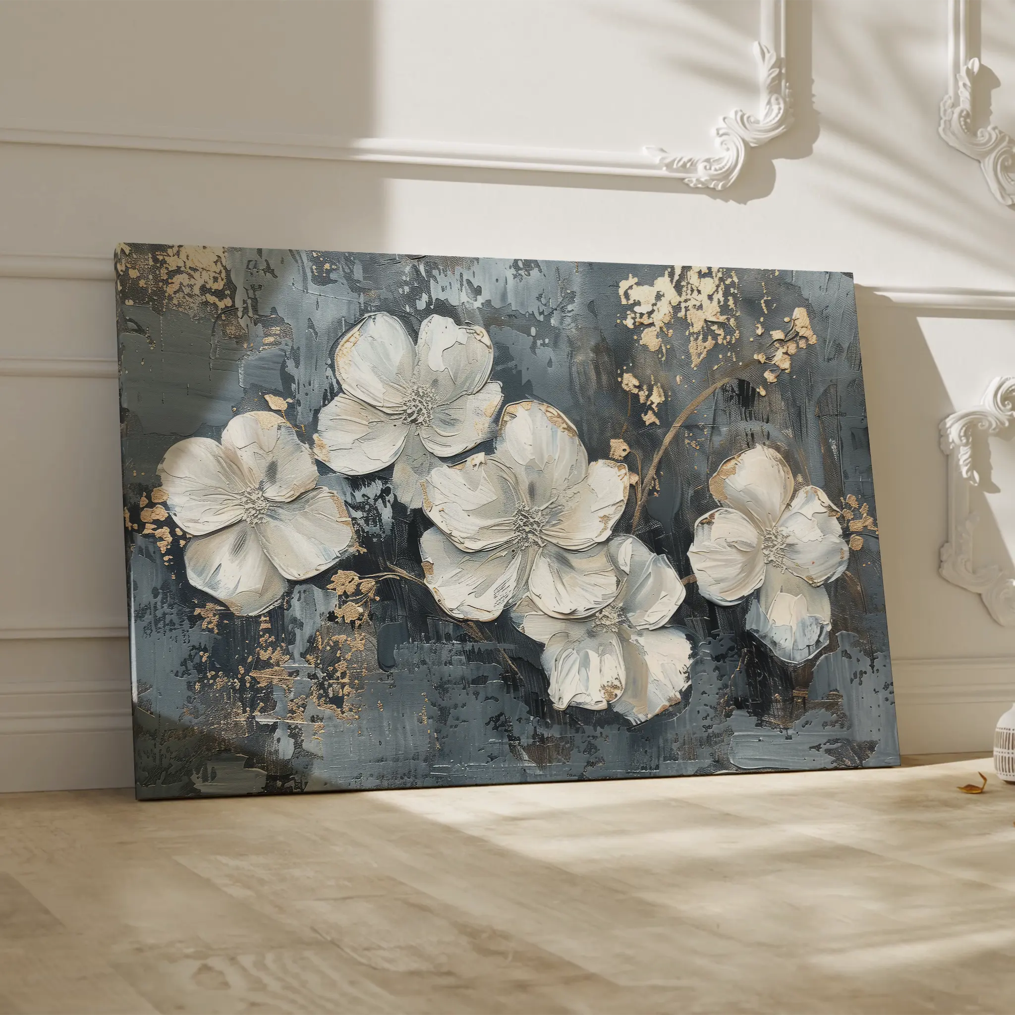 Floral Canvas Wall Art WAD209-F 90 x 60 cm / Stretched on hidden frame