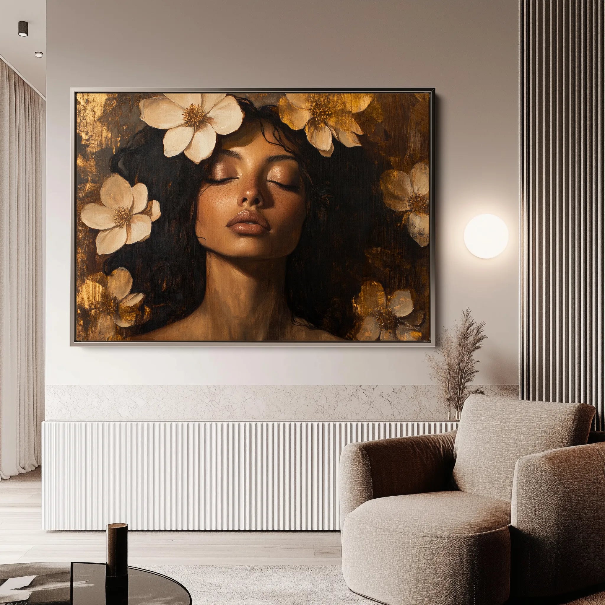 Portrait Canvas Wall Art WAD209-P 90 x 60 cm / Stretched on hidden frame