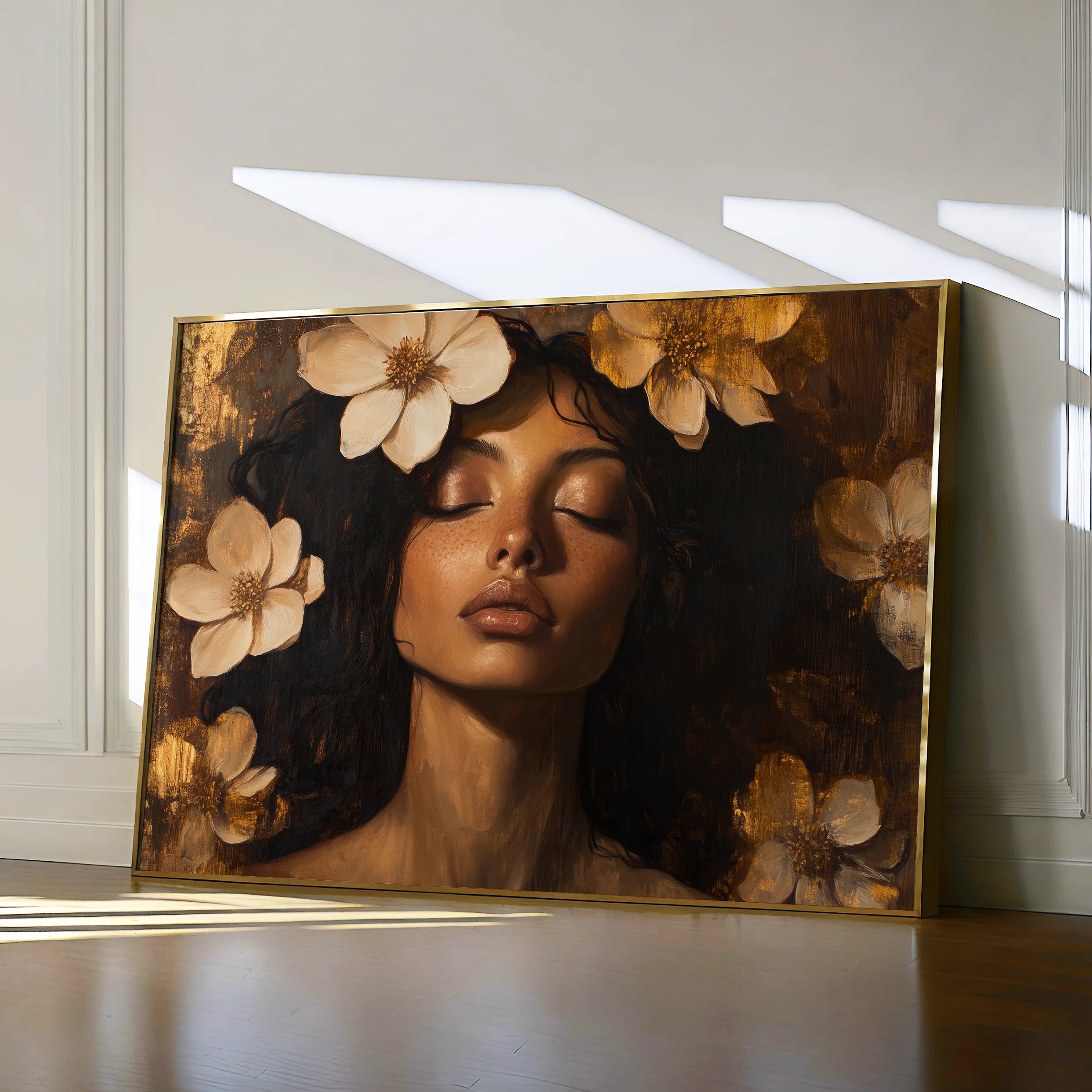 Portrait Canvas Wall Art WAD209-P 90 x 60 cm / Stretched on hidden frame