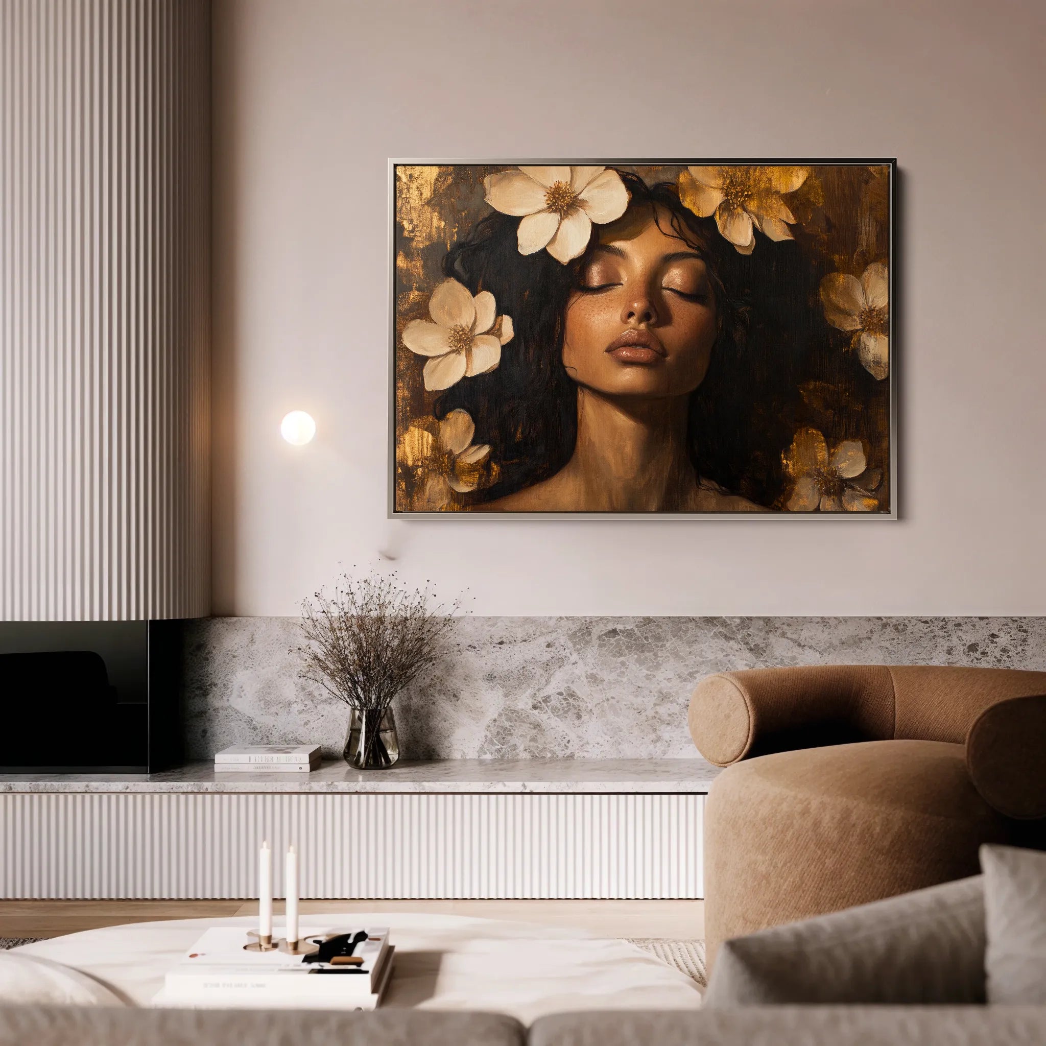 Portrait Canvas Wall Art WAD209-P 90 x 60 cm / Stretched on hidden frame