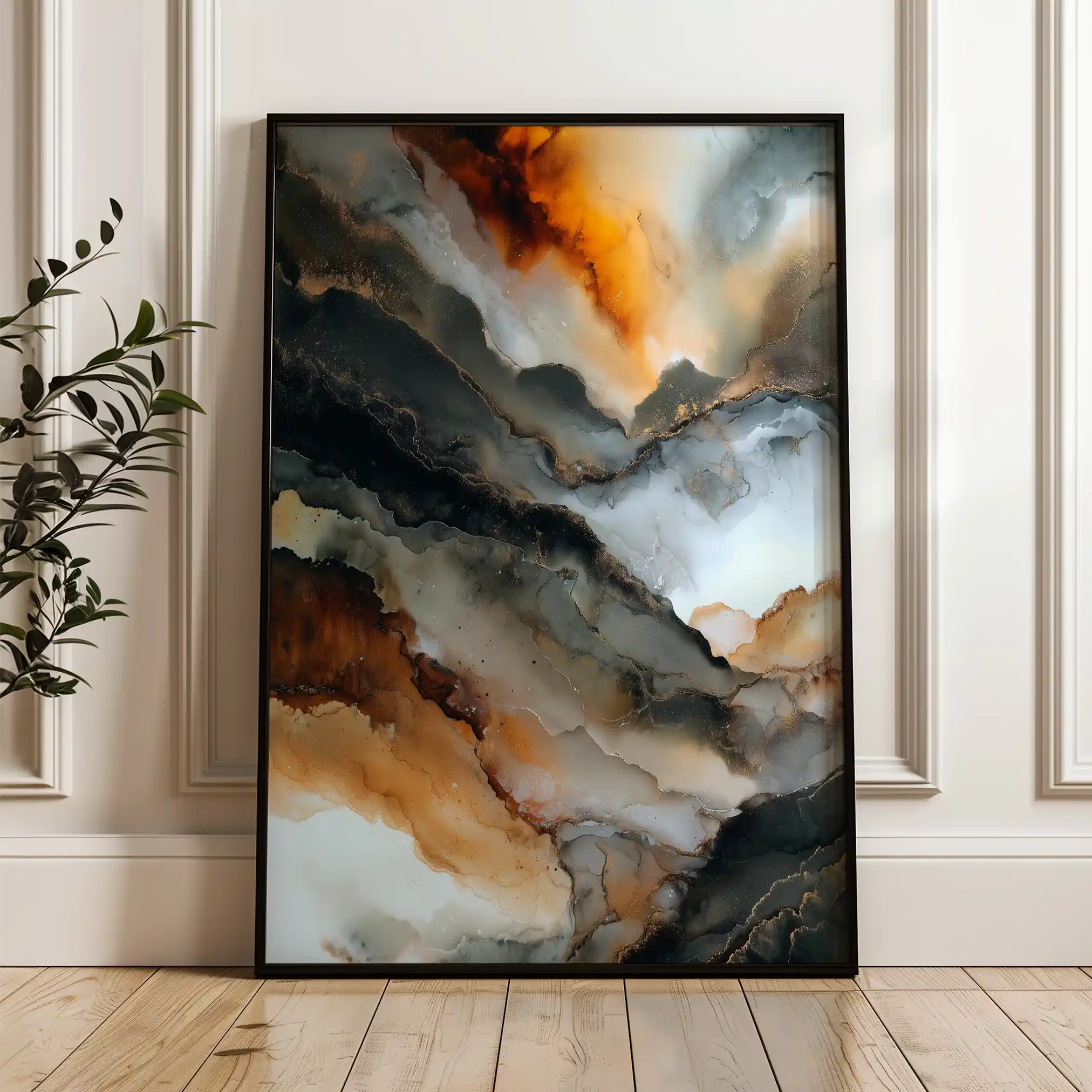Abstract 2096 Canvas Art 60 x 40 cm / Stretched on hidden frame