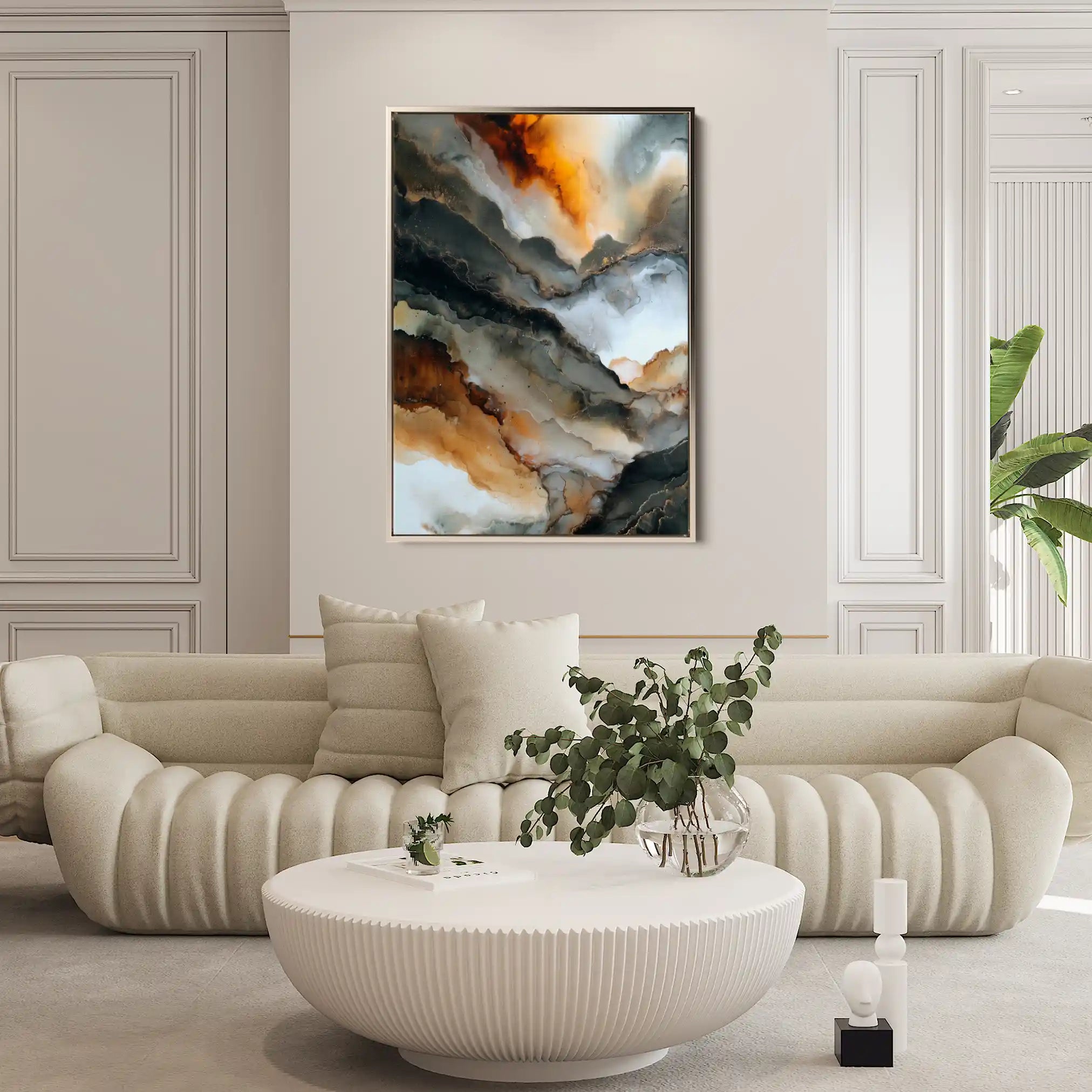 Abstract 2096 Canvas Art 60 x 40 cm / Stretched on hidden frame