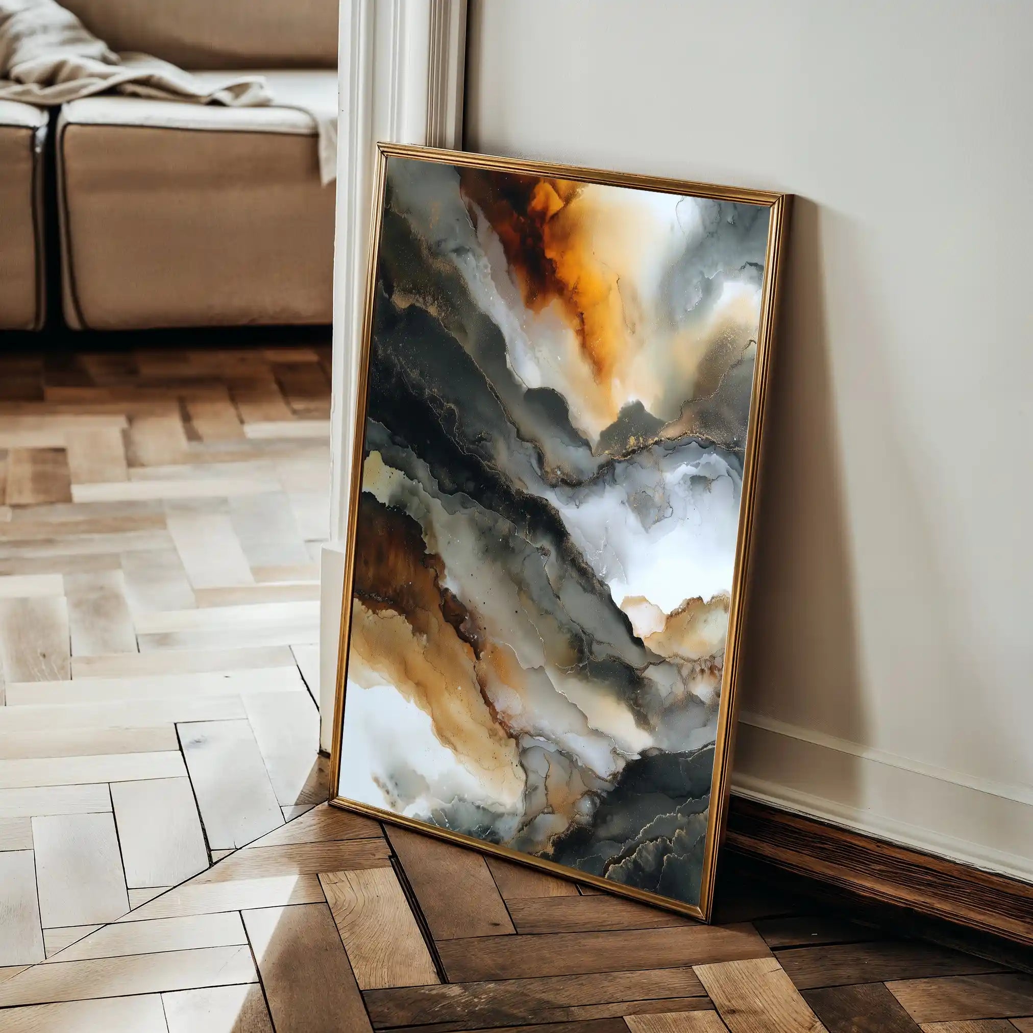 Abstract 2096 Canvas Art 60 x 40 cm / Stretched on hidden frame