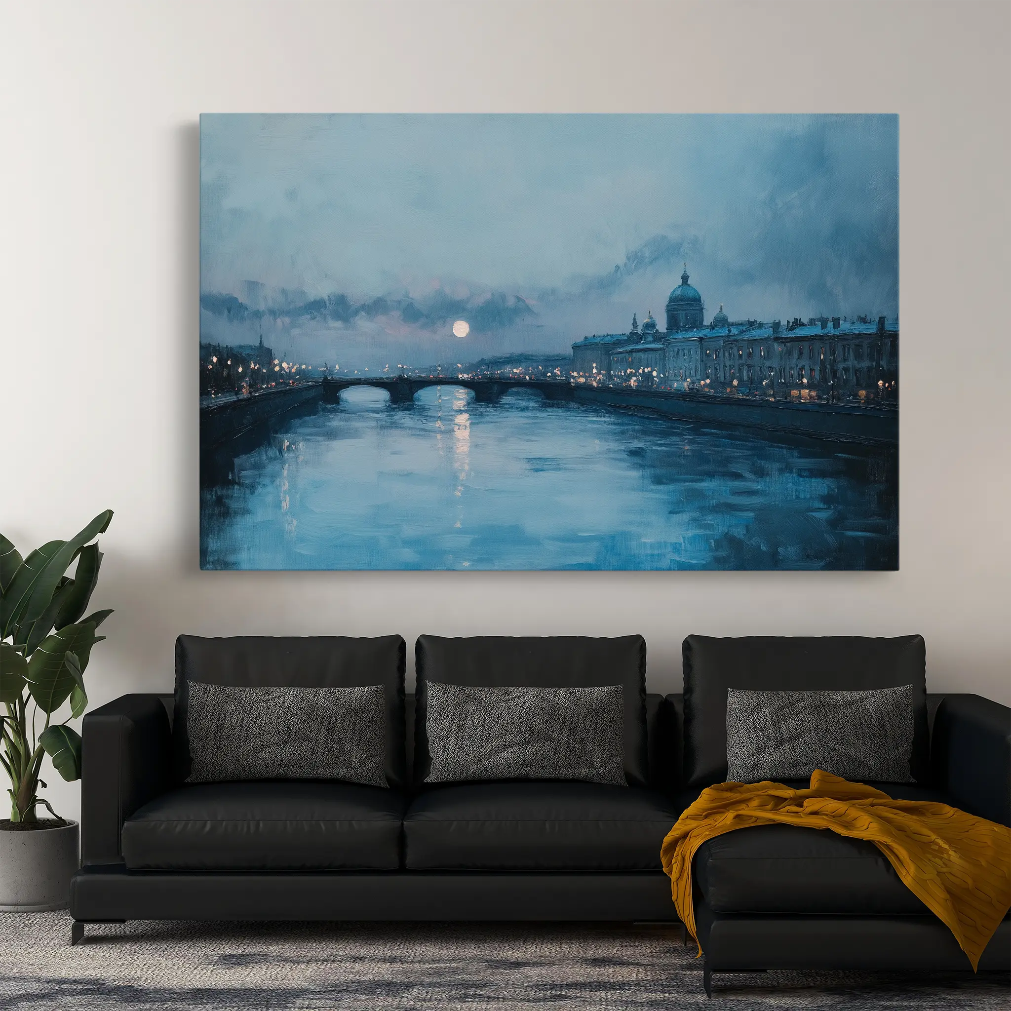 Landscape Canvas Wall Art WAD210-L 90 x 60 cm / Stretched on hidden frame