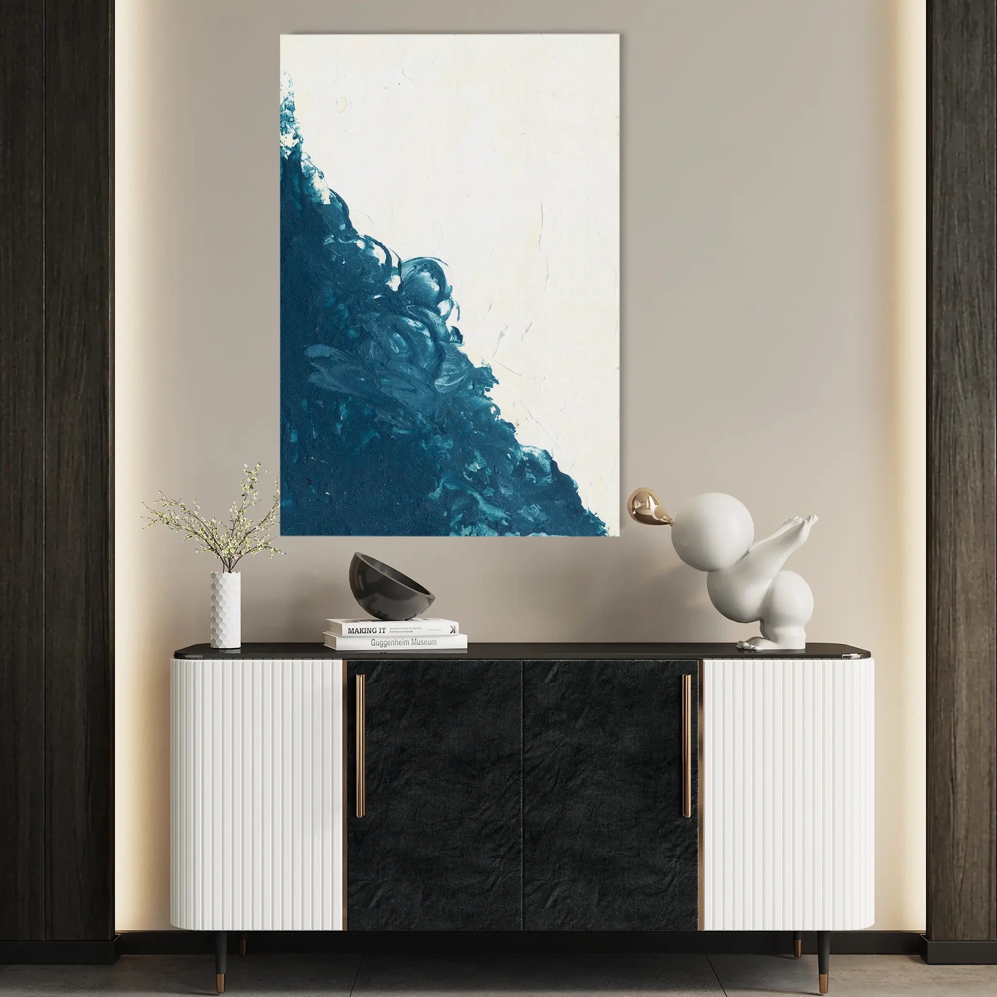 Abstract Canvas Wall Art WAD211-A 90 x 60 cm / Stretched on hidden frame