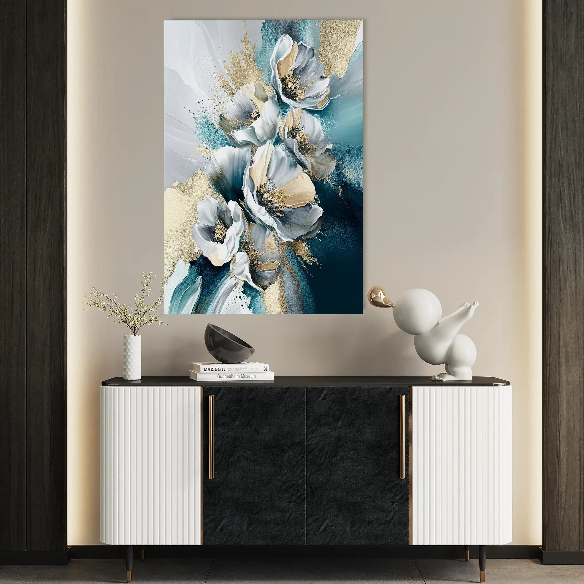 Floral Canvas Wall Art WAD211-F 90 x 60 cm / Stretched on hidden frame