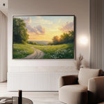 Landscape 211 Canvas Art 90 x 60 cm / Stretched on hidden frame