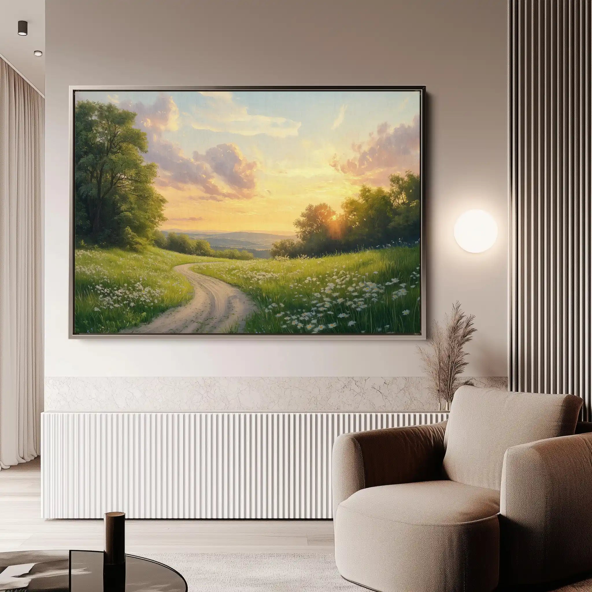 Landscape 211 Canvas Art 90 x 60 cm / Stretched on hidden frame