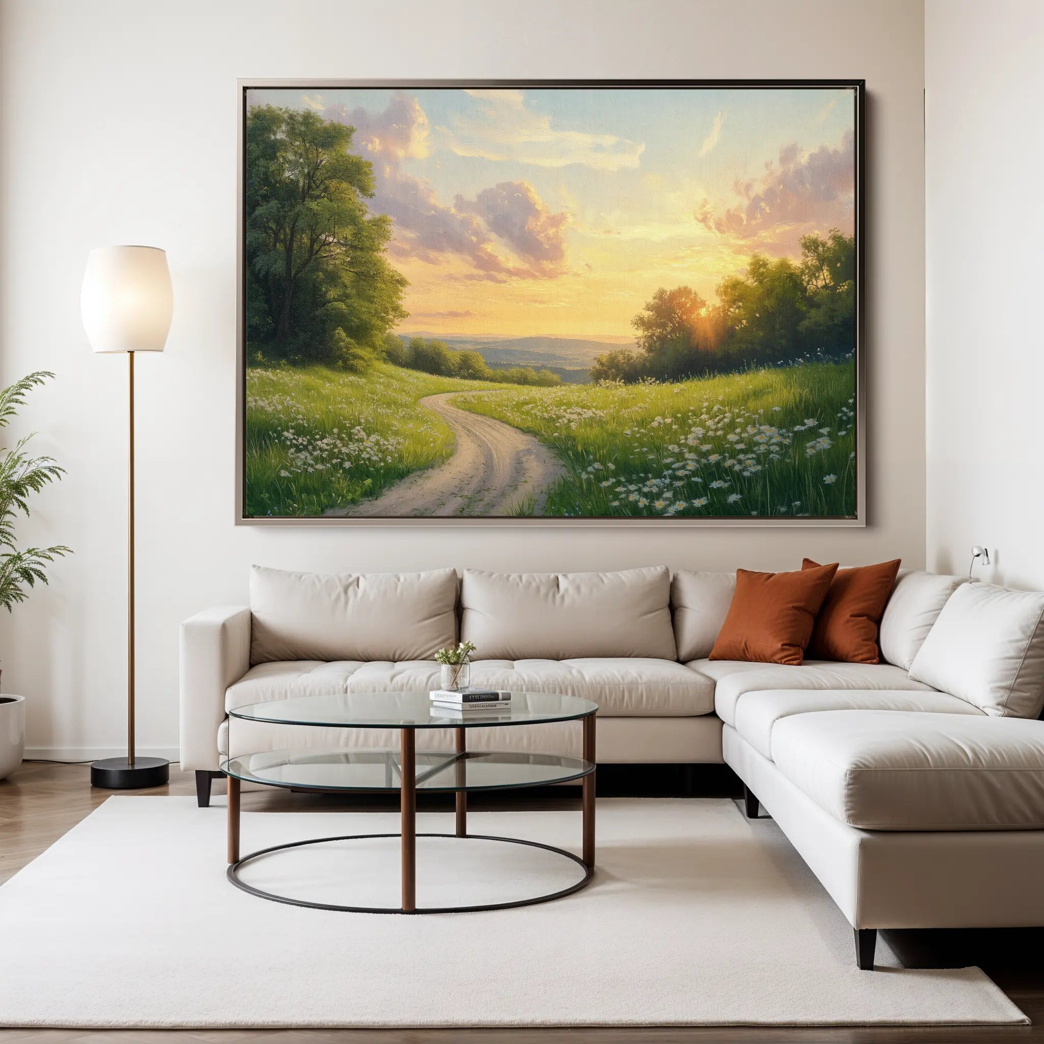 Landscape Canvas Wall Art WAD211-L 90 x 60 cm / Stretched on hidden frame