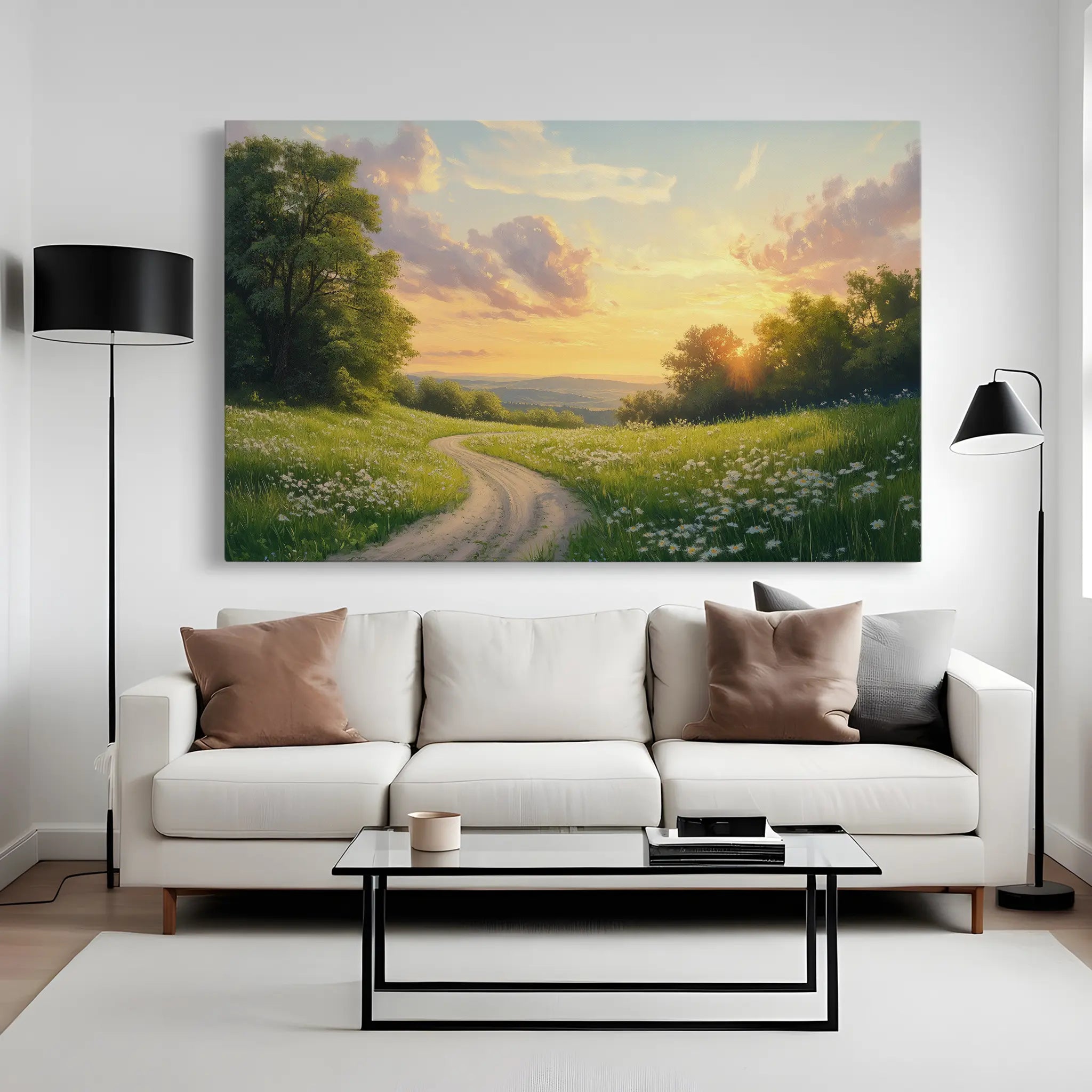 Landscape Canvas Wall Art WAD211-L 90 x 60 cm / Stretched on hidden frame