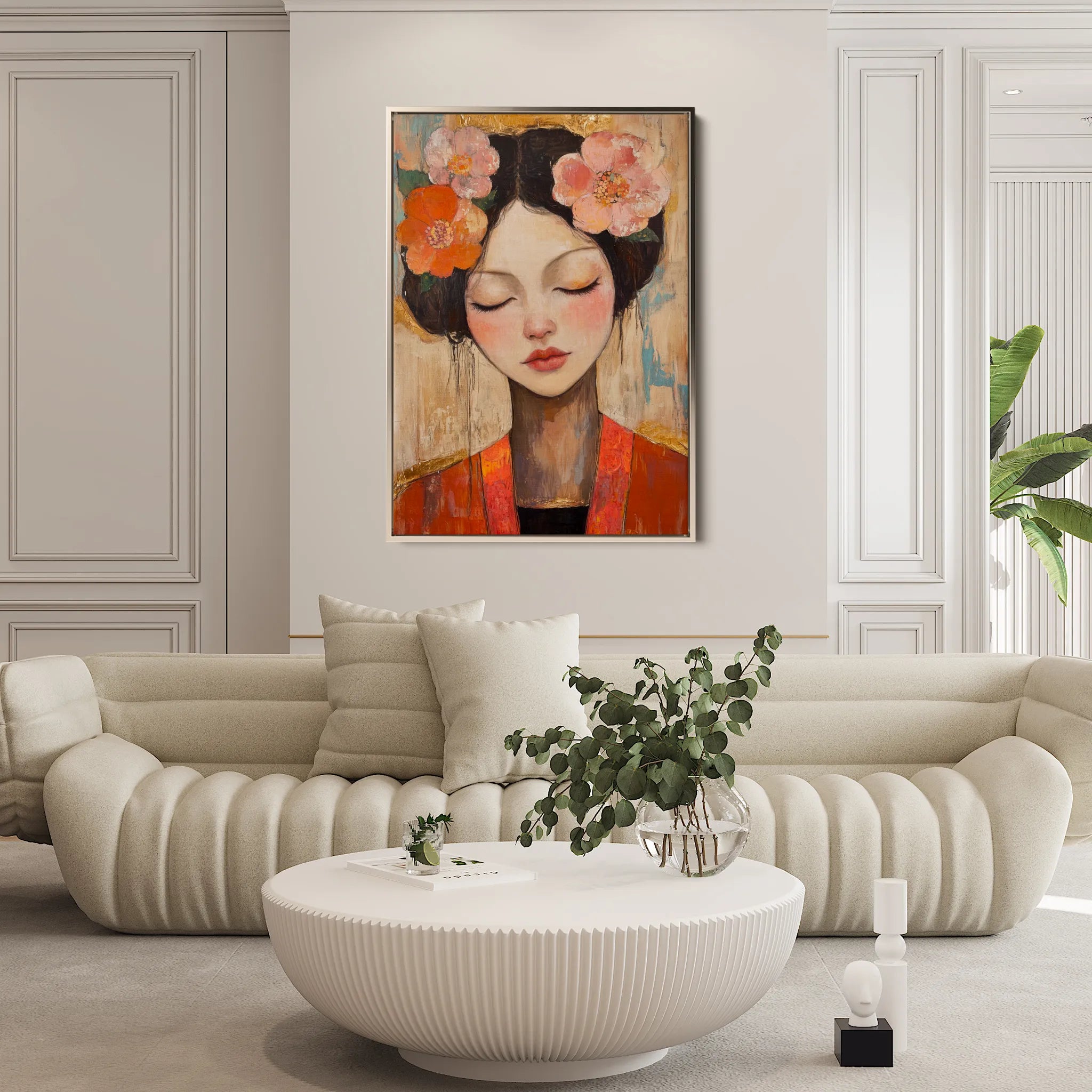 Portrait Canvas Wall Art WAD211-P 90 x 60 cm / Stretched on hidden frame