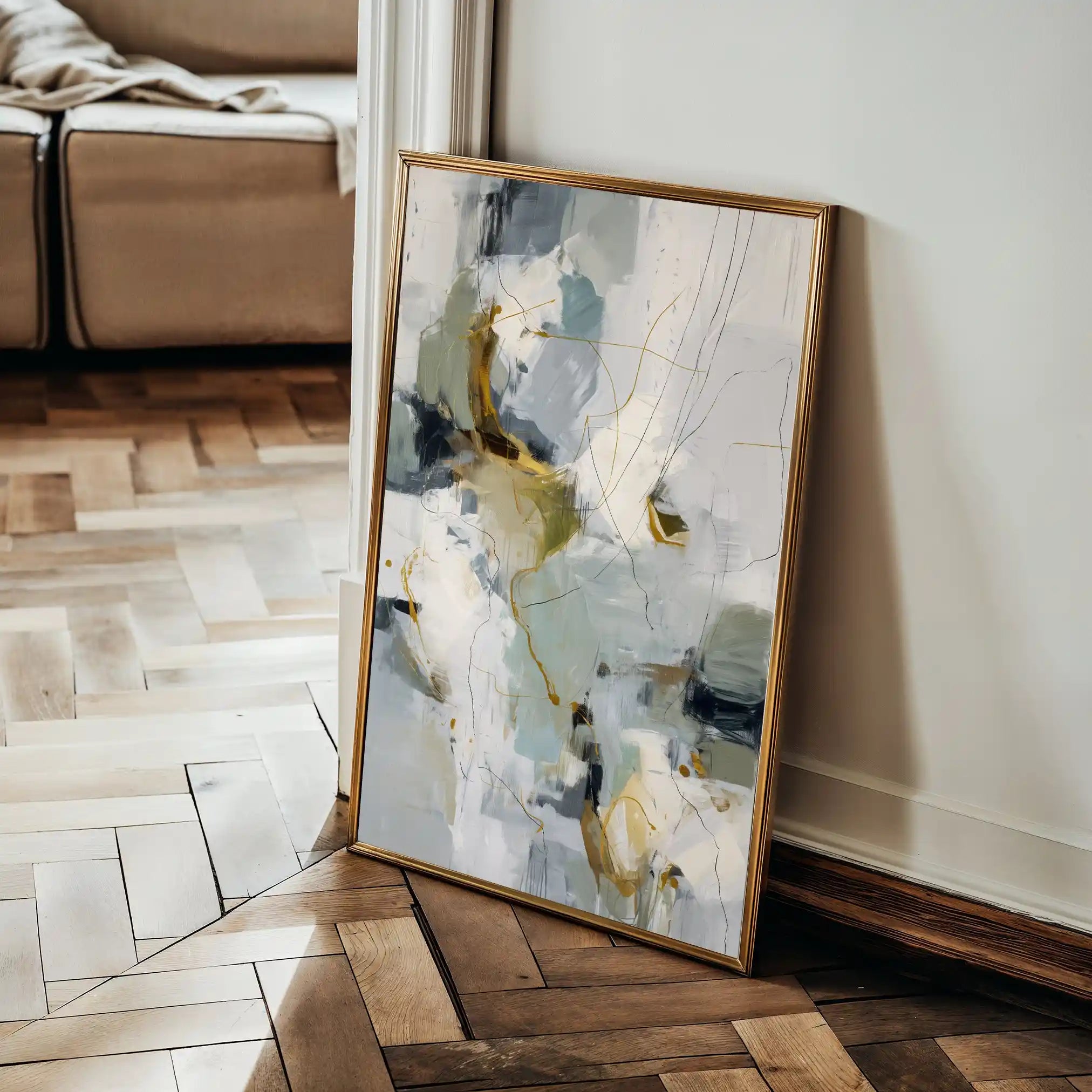 Abstract 2112 Canvas Art 60 x 40 cm / Stretched on hidden frame