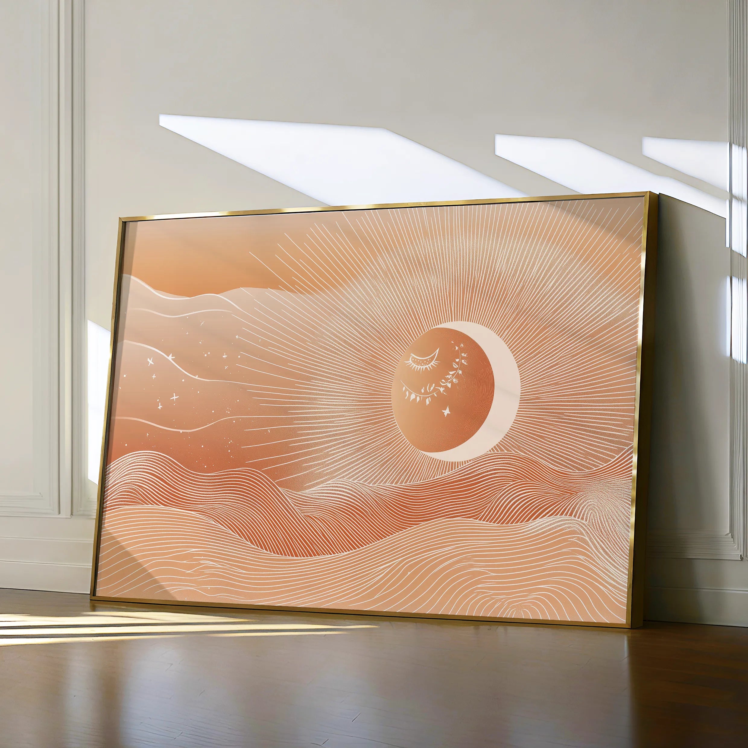 Boho Canvas Wall Art WAD212-BH 90 x 60 cm / Stretched on hidden frame