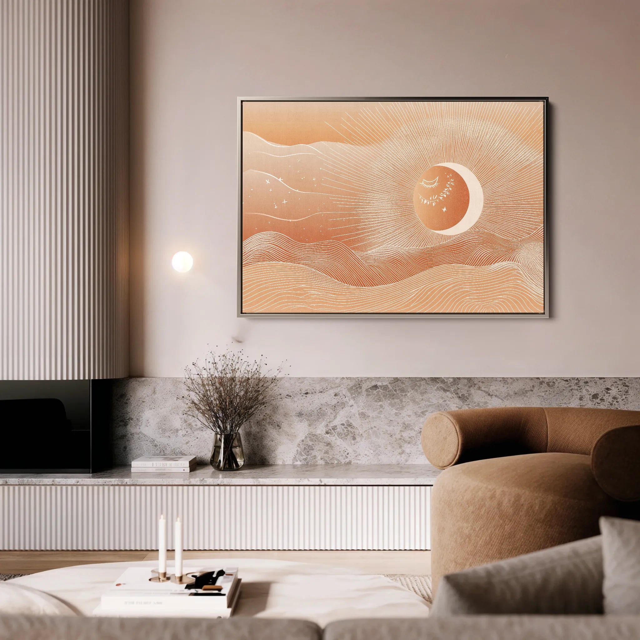 Boho Canvas Wall Art WAD212-BH 90 x 60 cm / Stretched on hidden frame